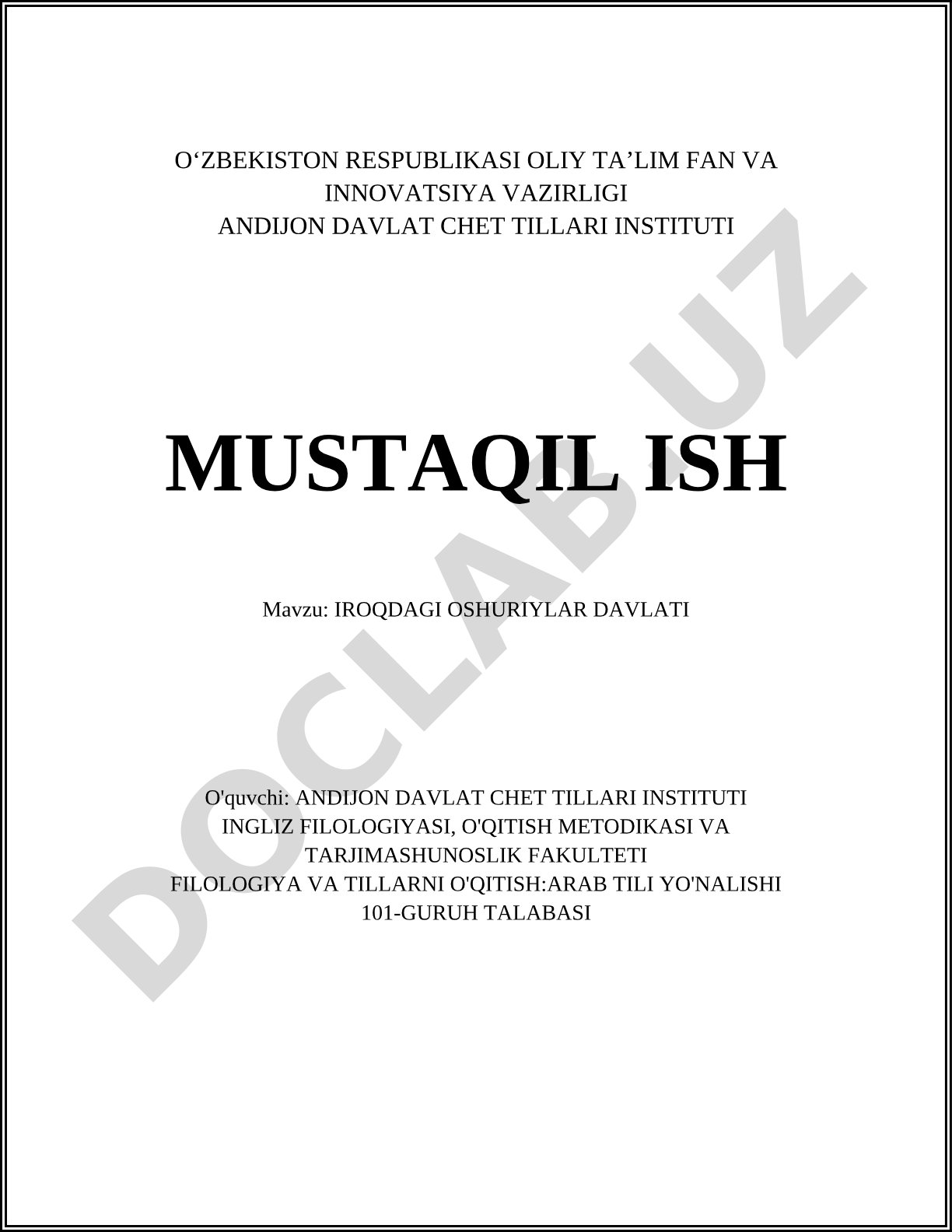 Iroqdagi Oshuriylar Davlati