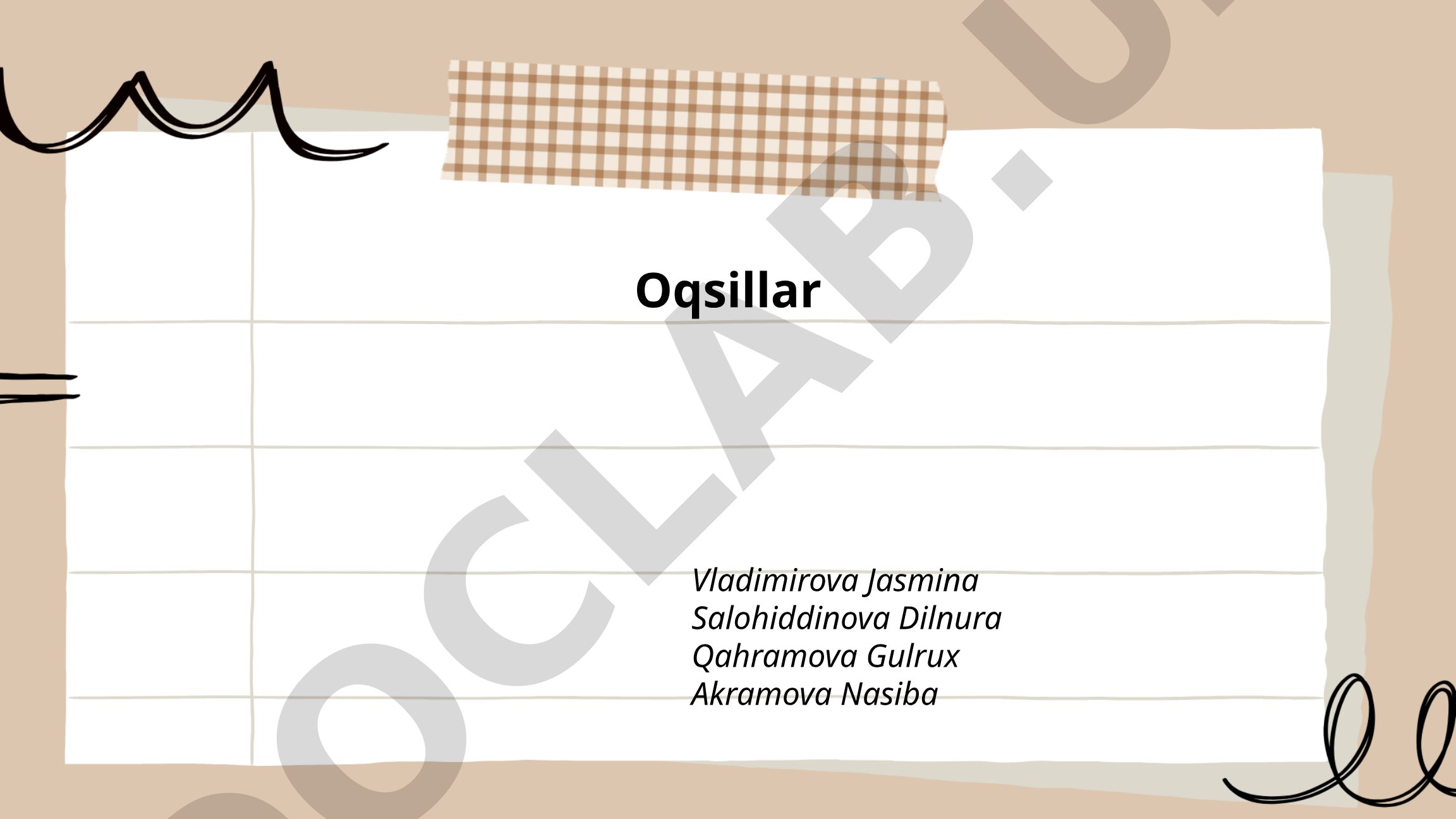 Oqsillar tuzilishi va funktsiyalari