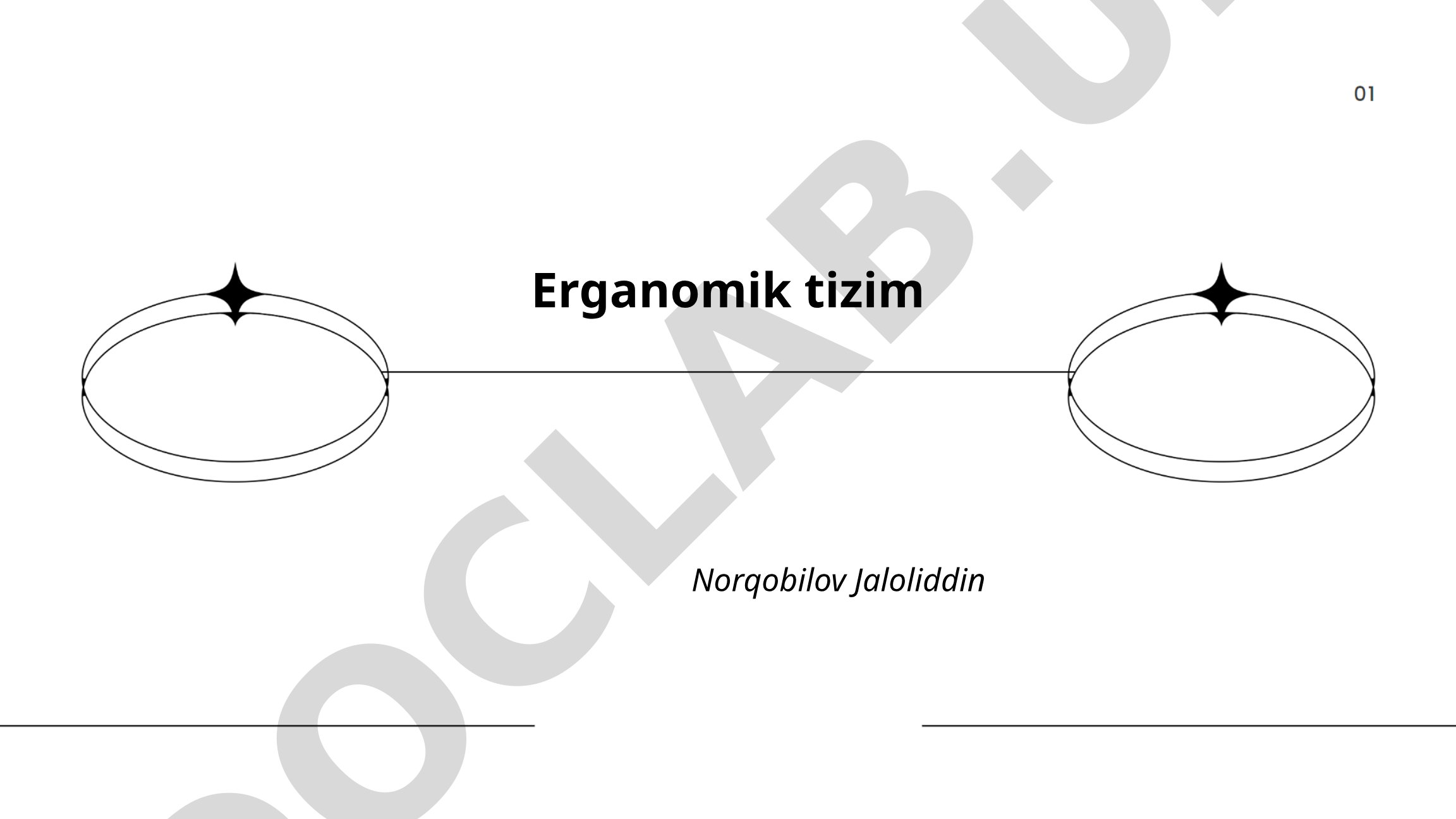 Ergonomik tizimlar asoslari