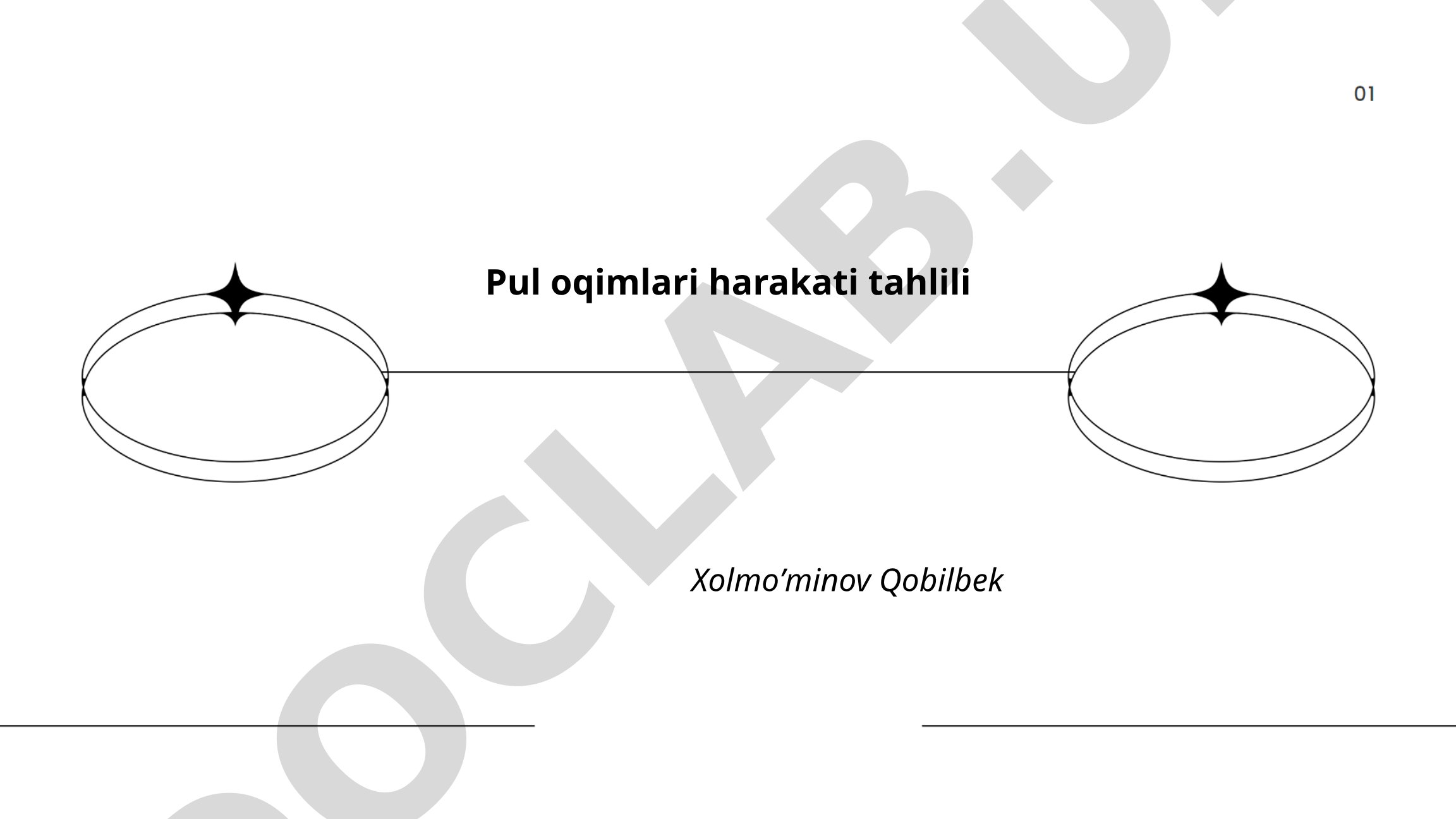Pul oqimlari harakati tahlili