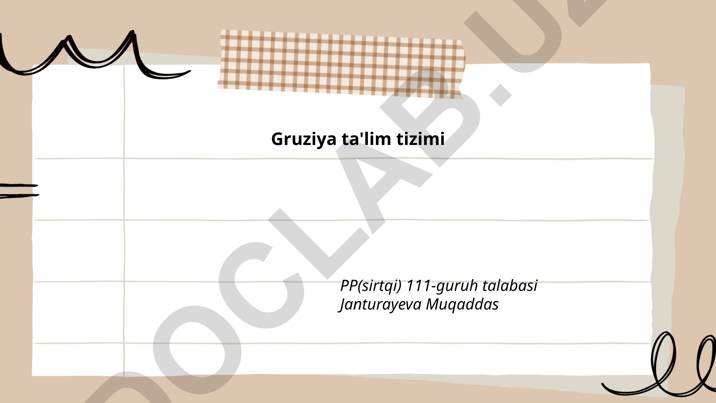Gruziya ta'lim tizimi
