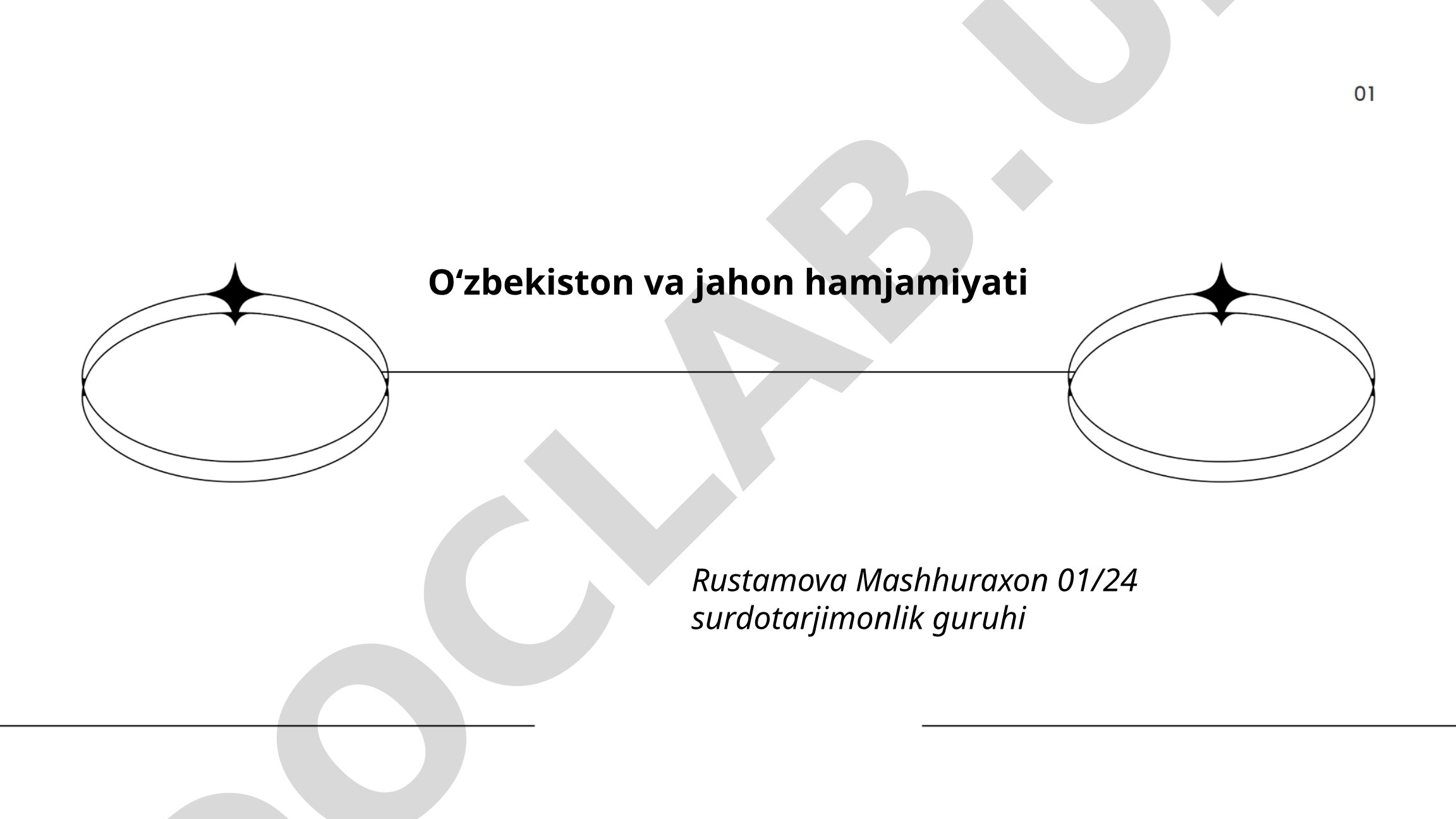 Oʻzbekiston va jahon hamjamiyati