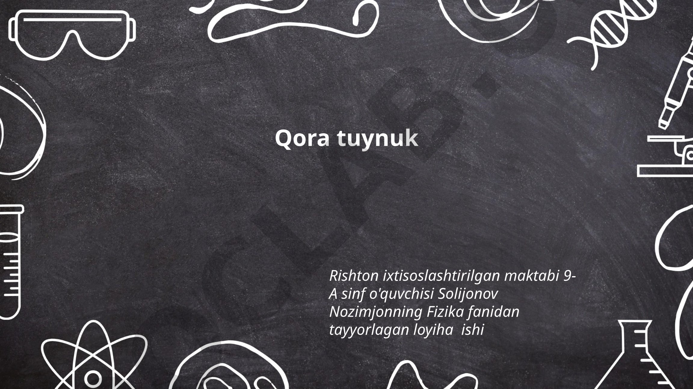 Qora tuynuk