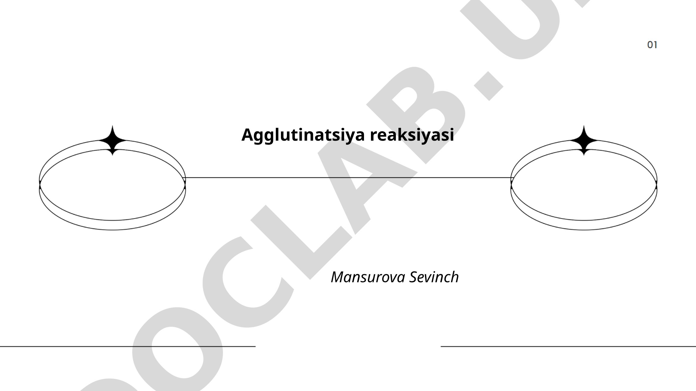 Agglutinatsiya reaksiyasi va qon tekshirishda qo'llanilishi
