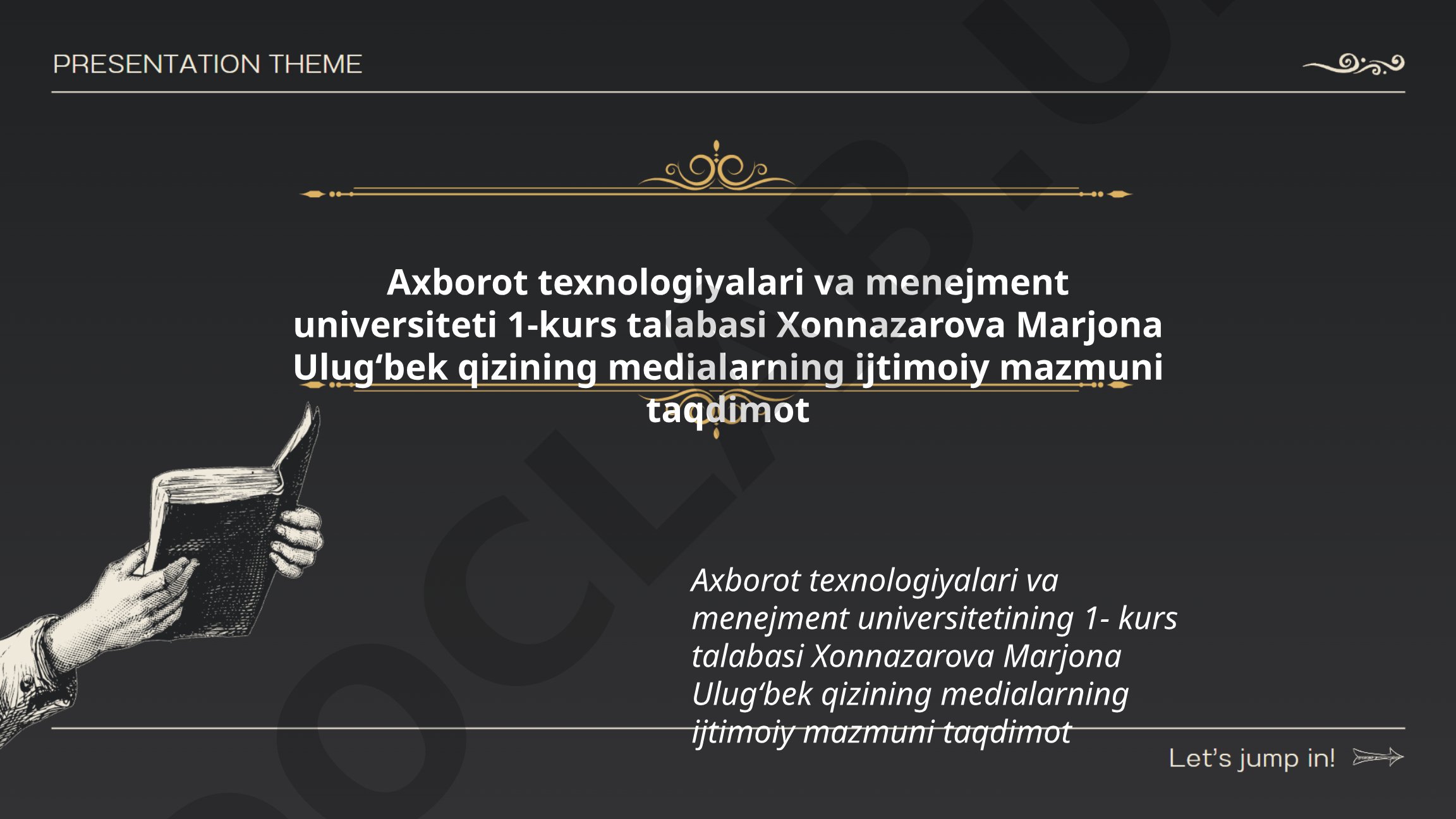 Medialarning ijtimoiy mazmuni