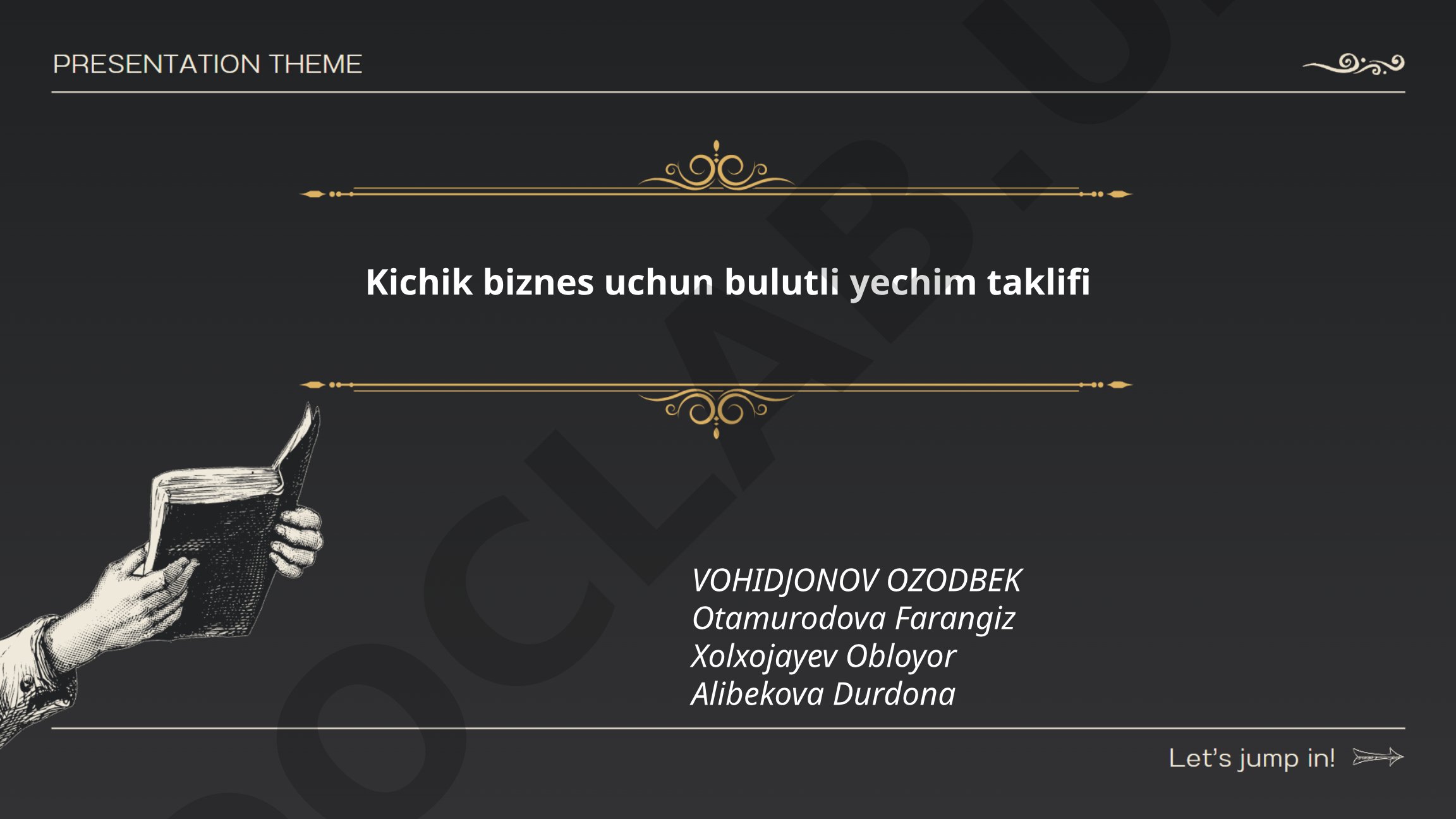 Kichik biznes uchun bulutli yechim taklifi