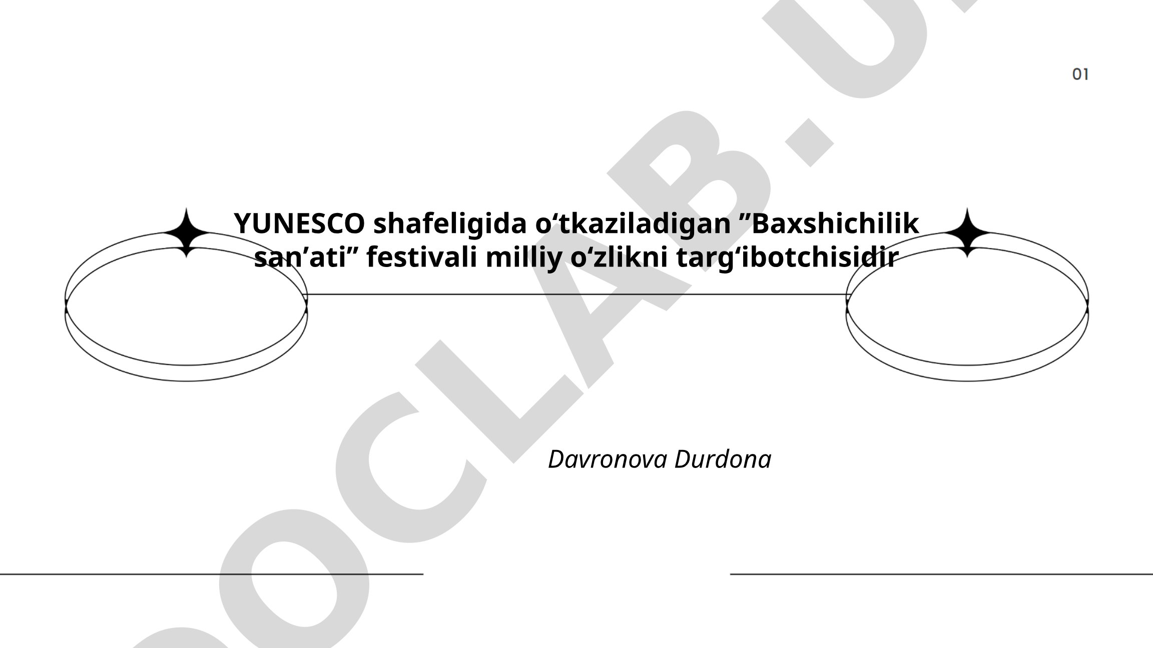 Baxshichilik san'ati festivali milliy o'zlikni targ'ibotchisi