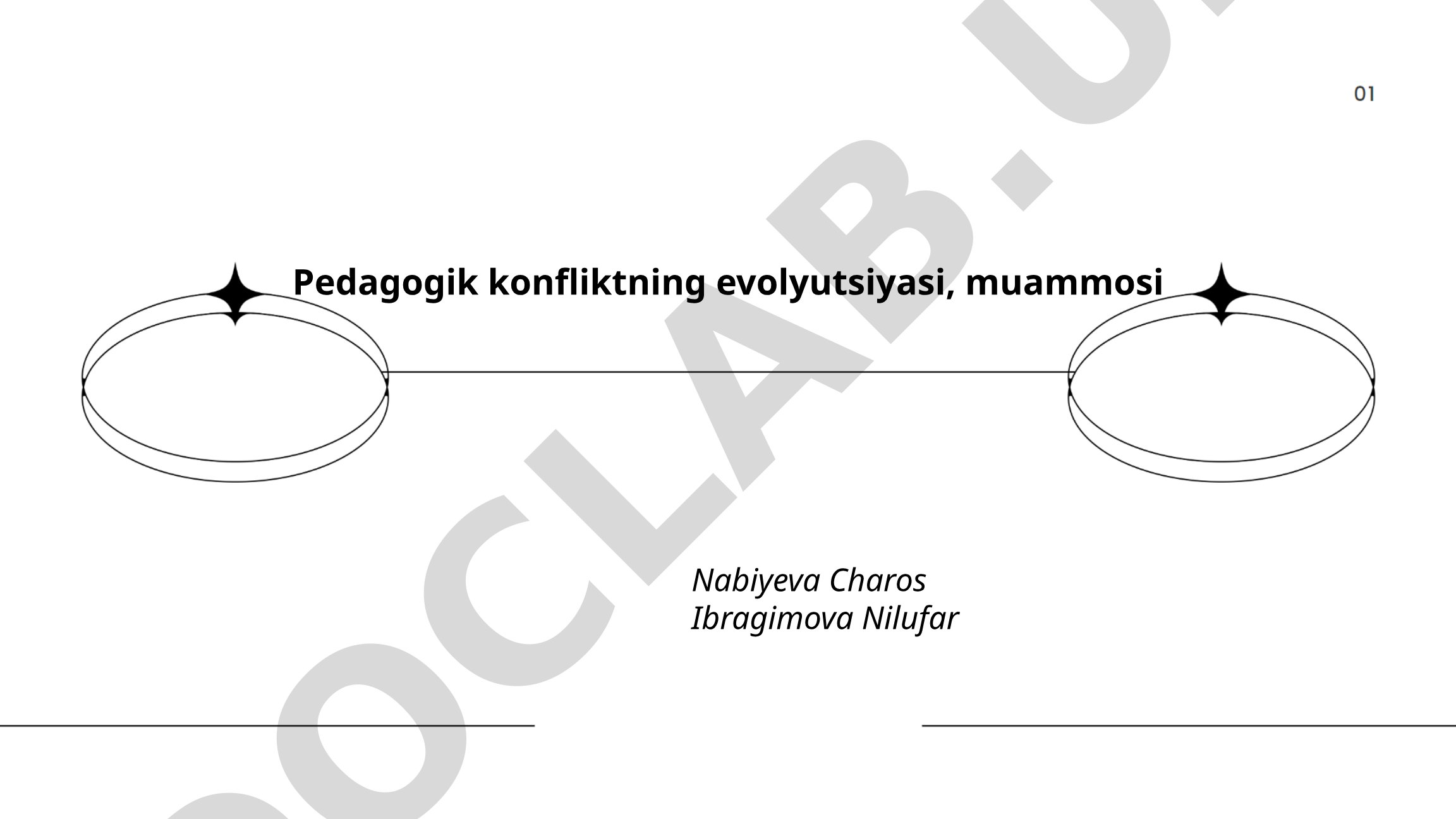 Pedagogik konfliktning evolyutsiyasi, muammosi