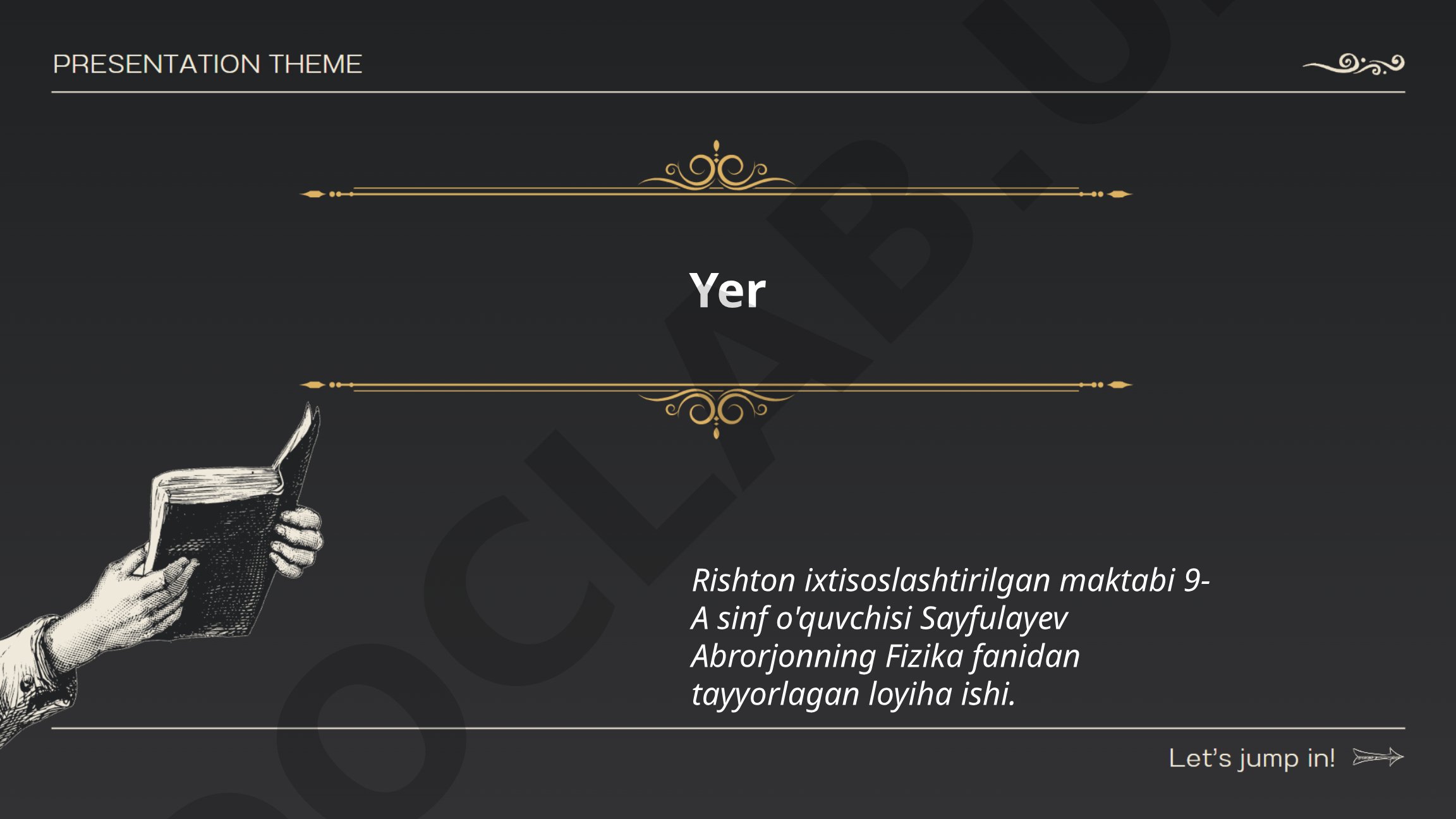 Yerning fizik xususiyatlari va geografiyasi