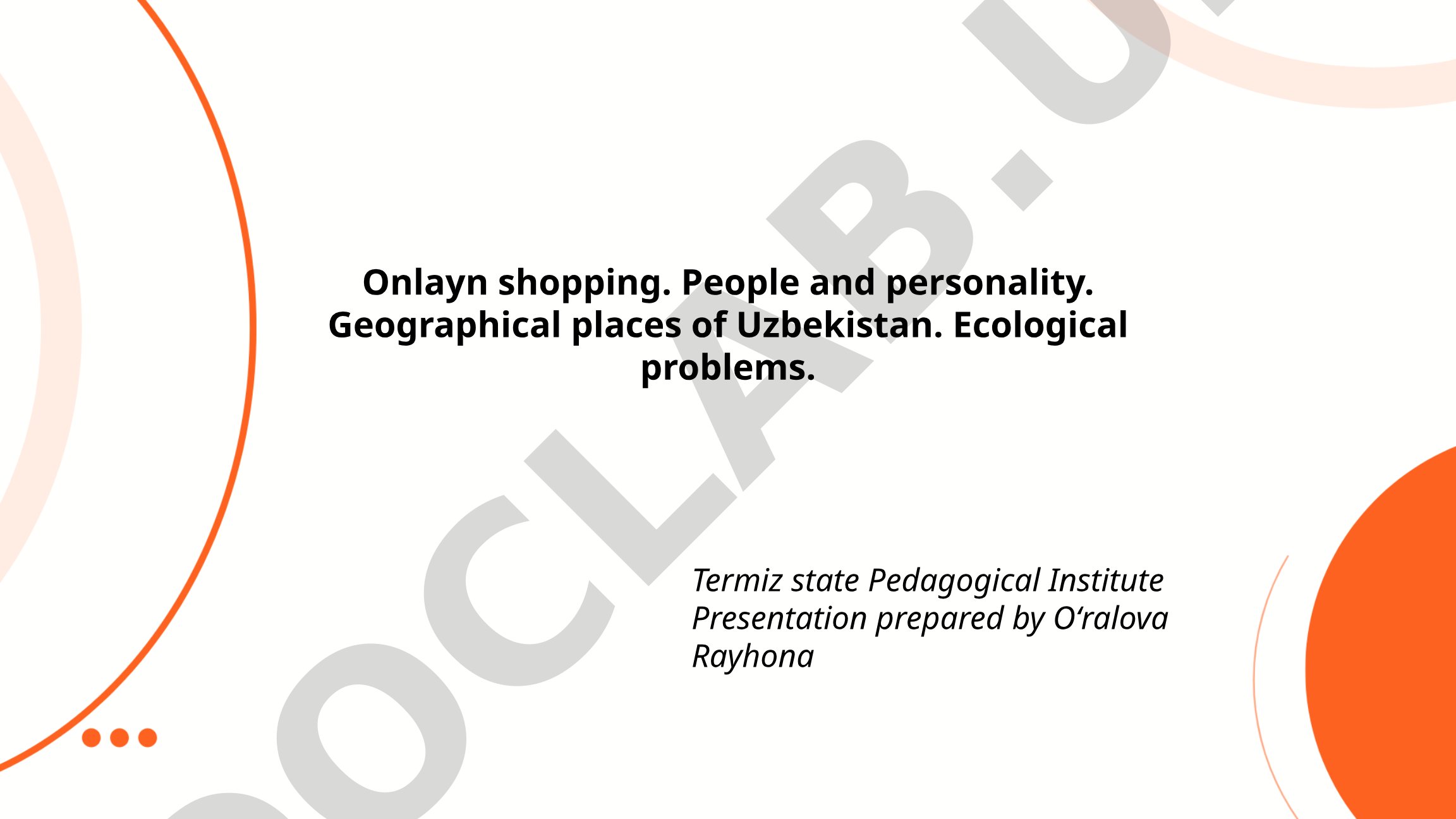 Onlayn shopping, consumer behavior, and cybersecurity trends