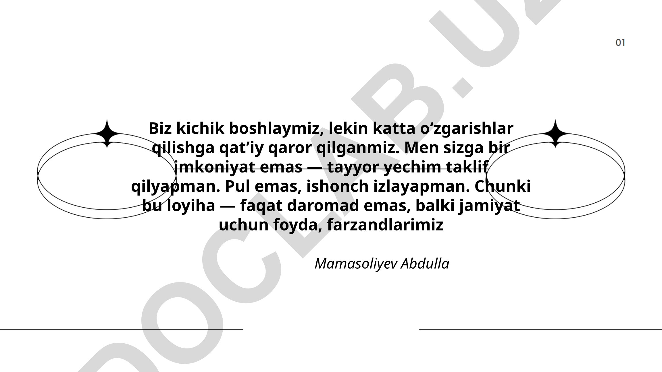 Biznes rejasi tuzish va loyiha rivojlanishi