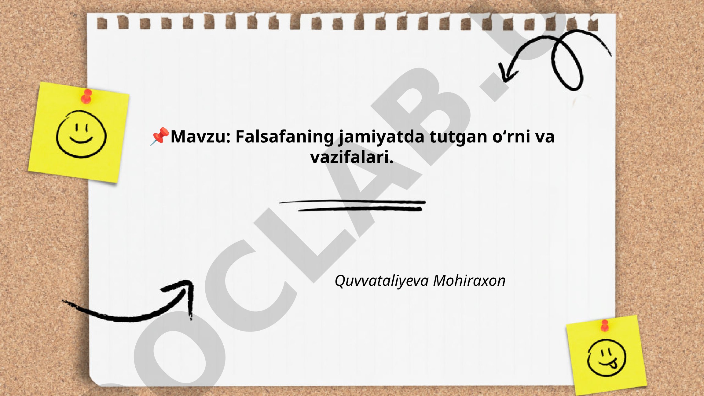 Falsafaning jamiyatda tutgan o'rni va vazifalari