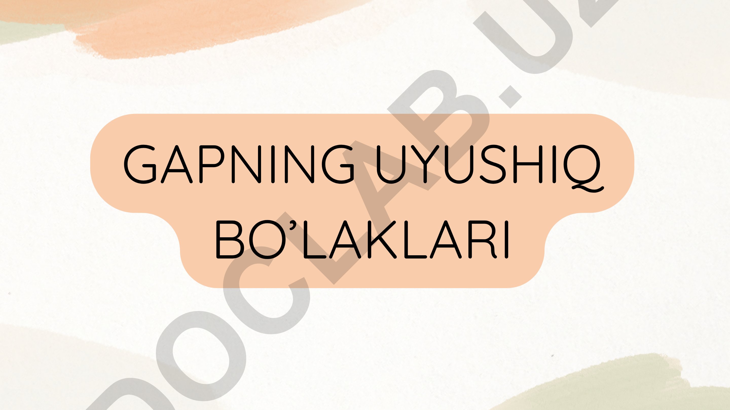 gapning uyushiq bo'laklari