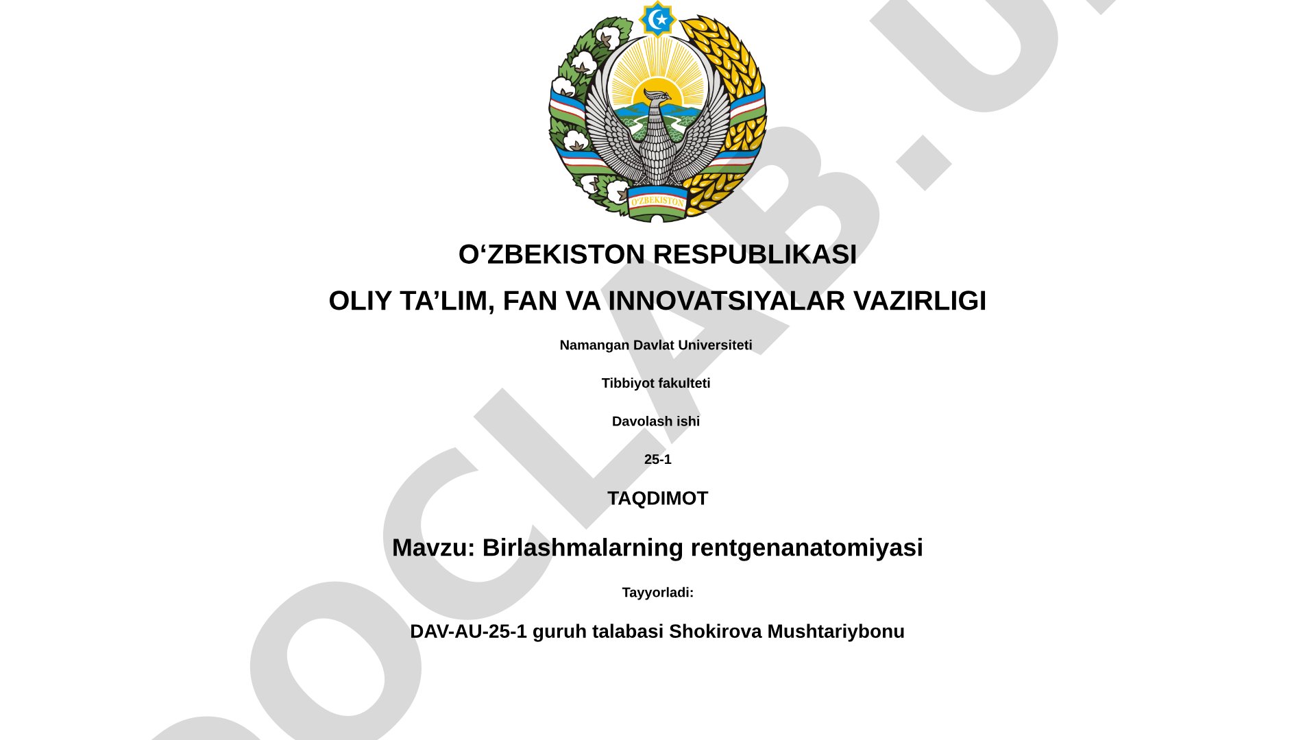 Birlashmalarning rentgenanatomiyasi