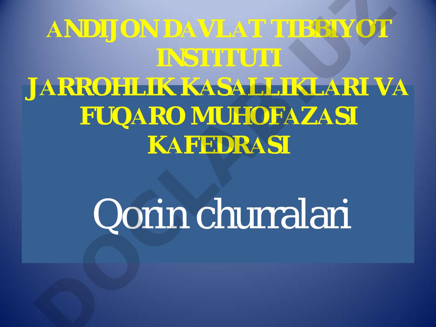 Qorin churralari: tarixi, tasnifi va jarrohlik usullari