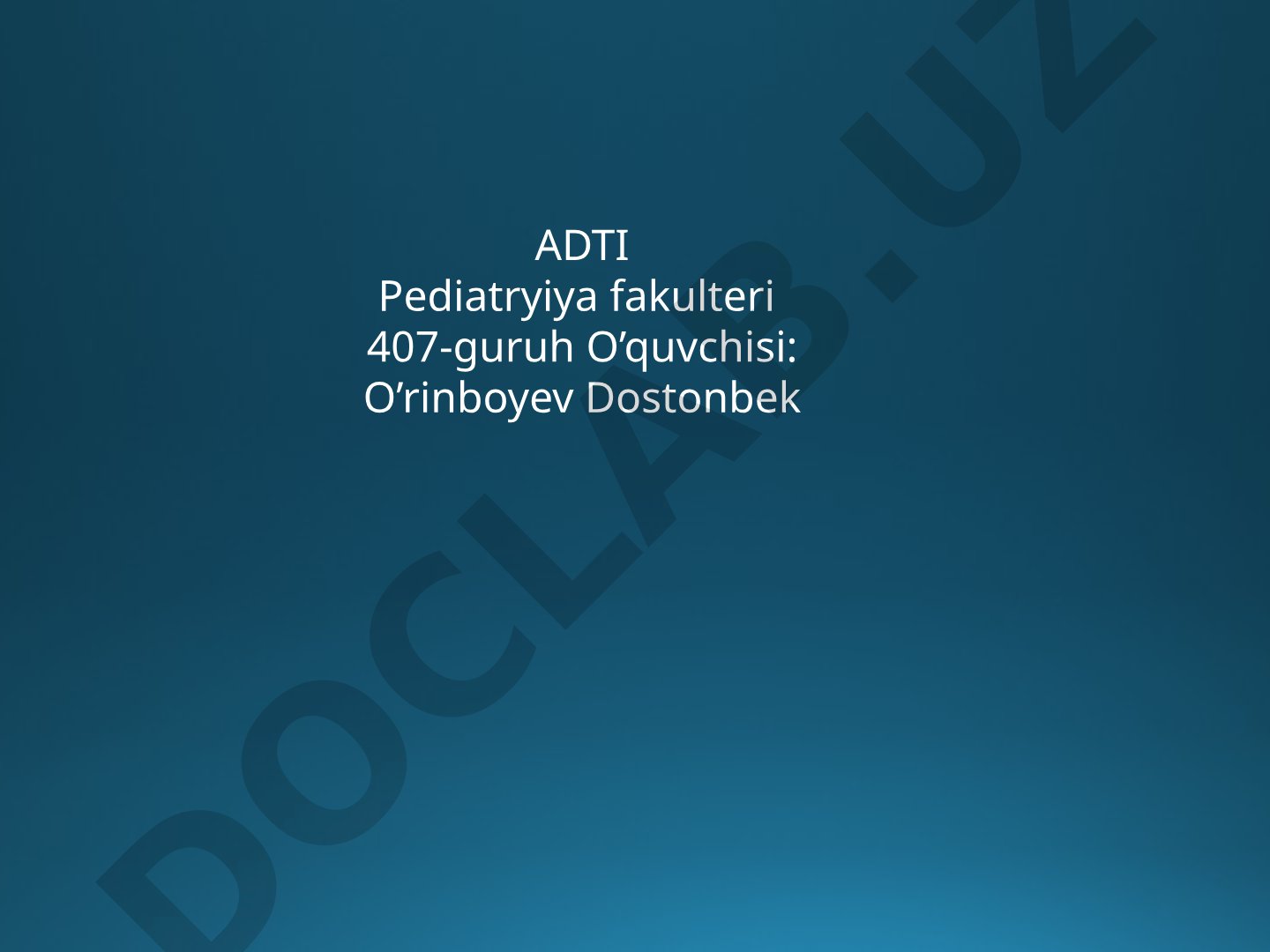 O'tkir pankreatit: patogenez, klinika va davolash