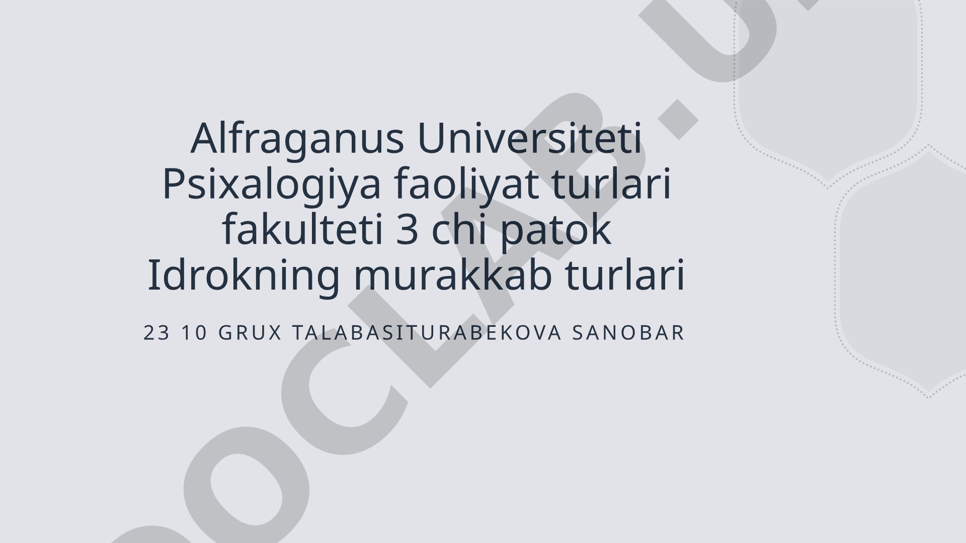 Sezgi modalliklari va inson tafakkuridagi roli
