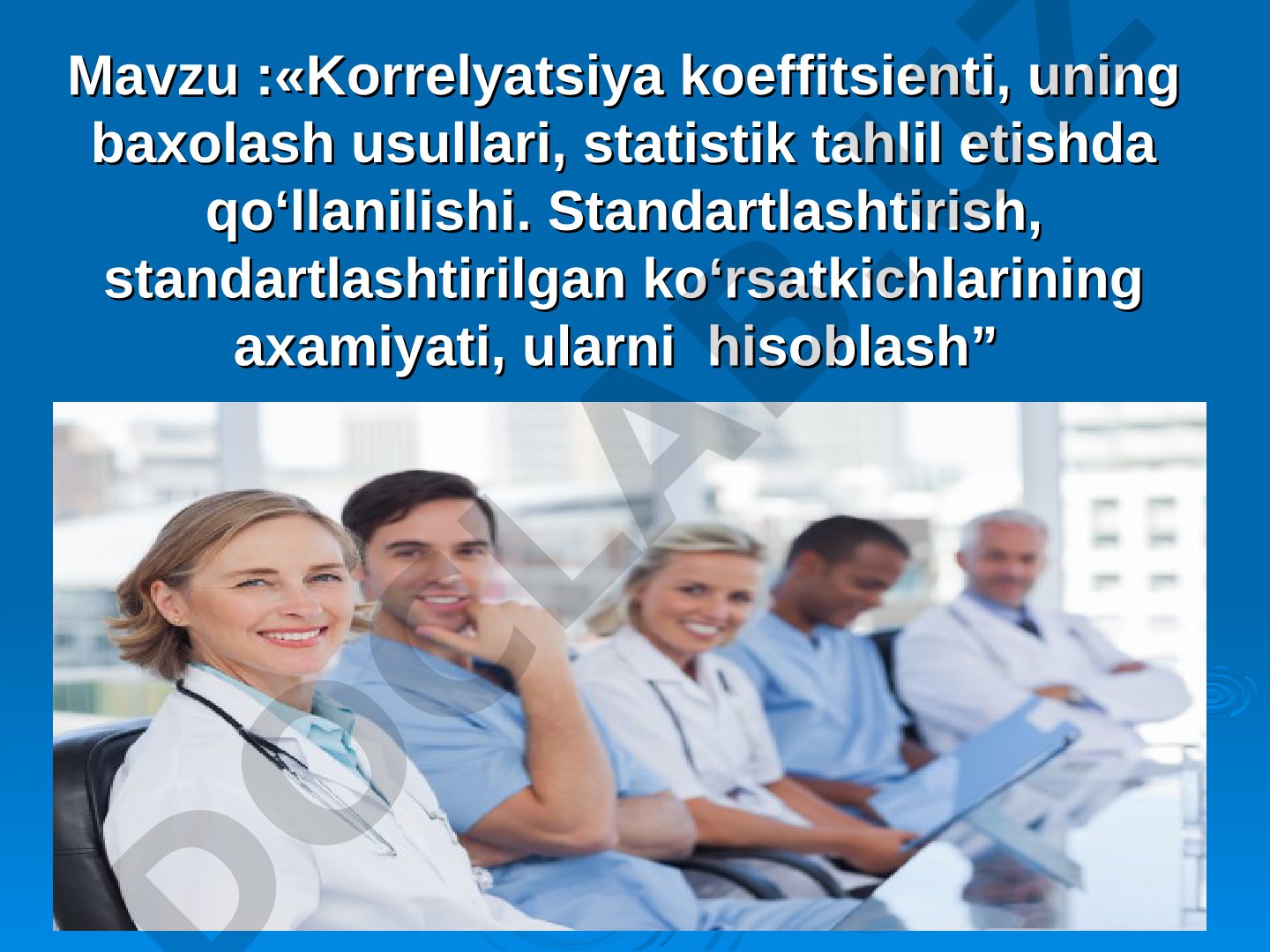 Korrelyatsiya koeffitsienti, uning baxolash usullari, statistik tahlil etishda qo‘llanilishi