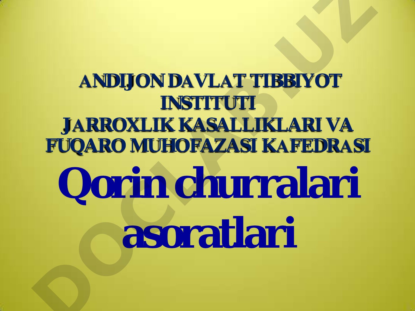 Qorin churralari asoratlari va churra qisilishi