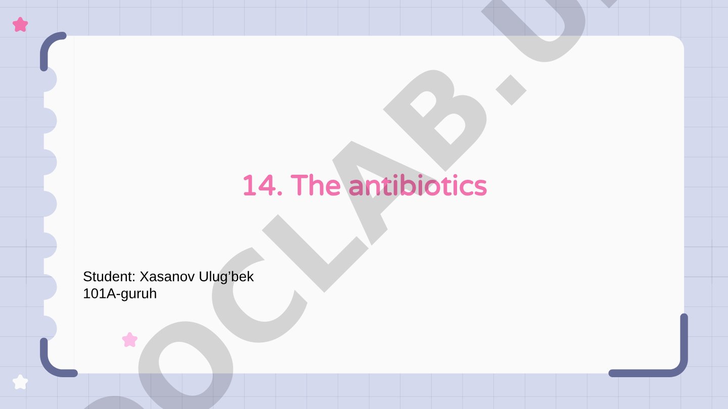 Antibiotics