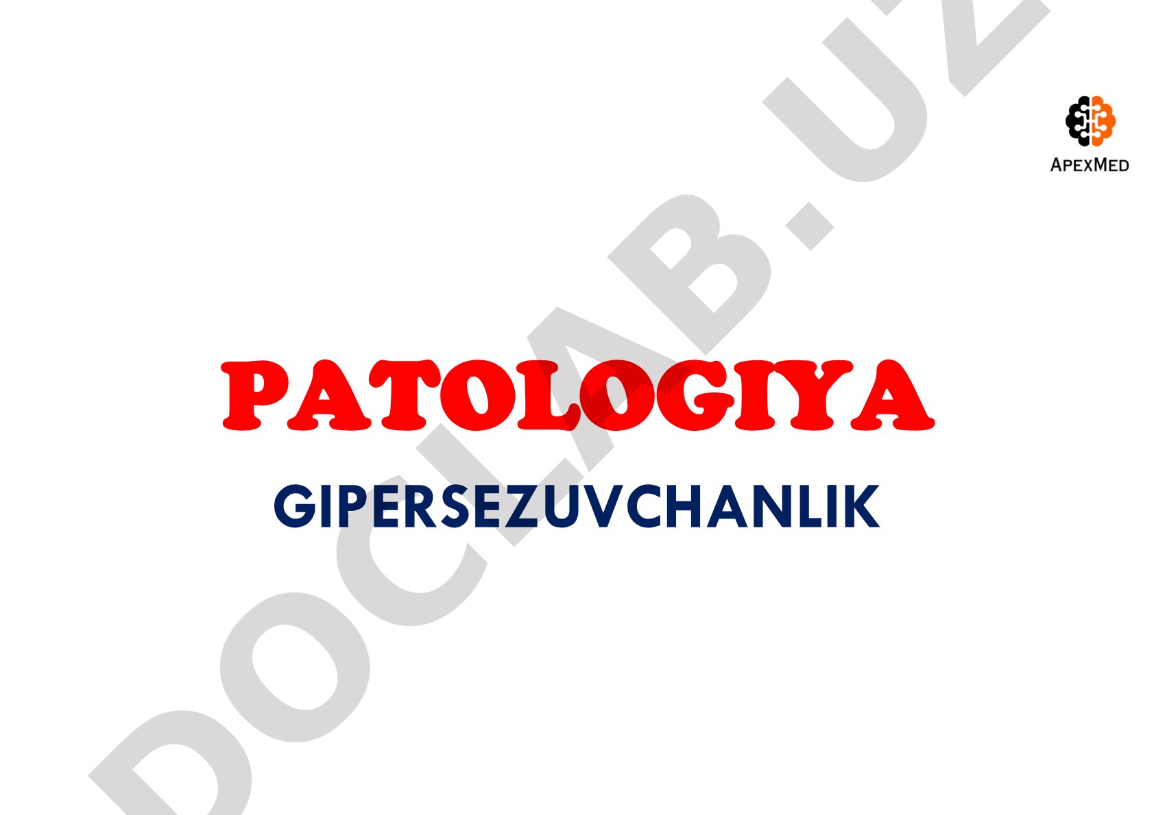 Gipersezuvchanlik va allergik reaksiyalar turlari