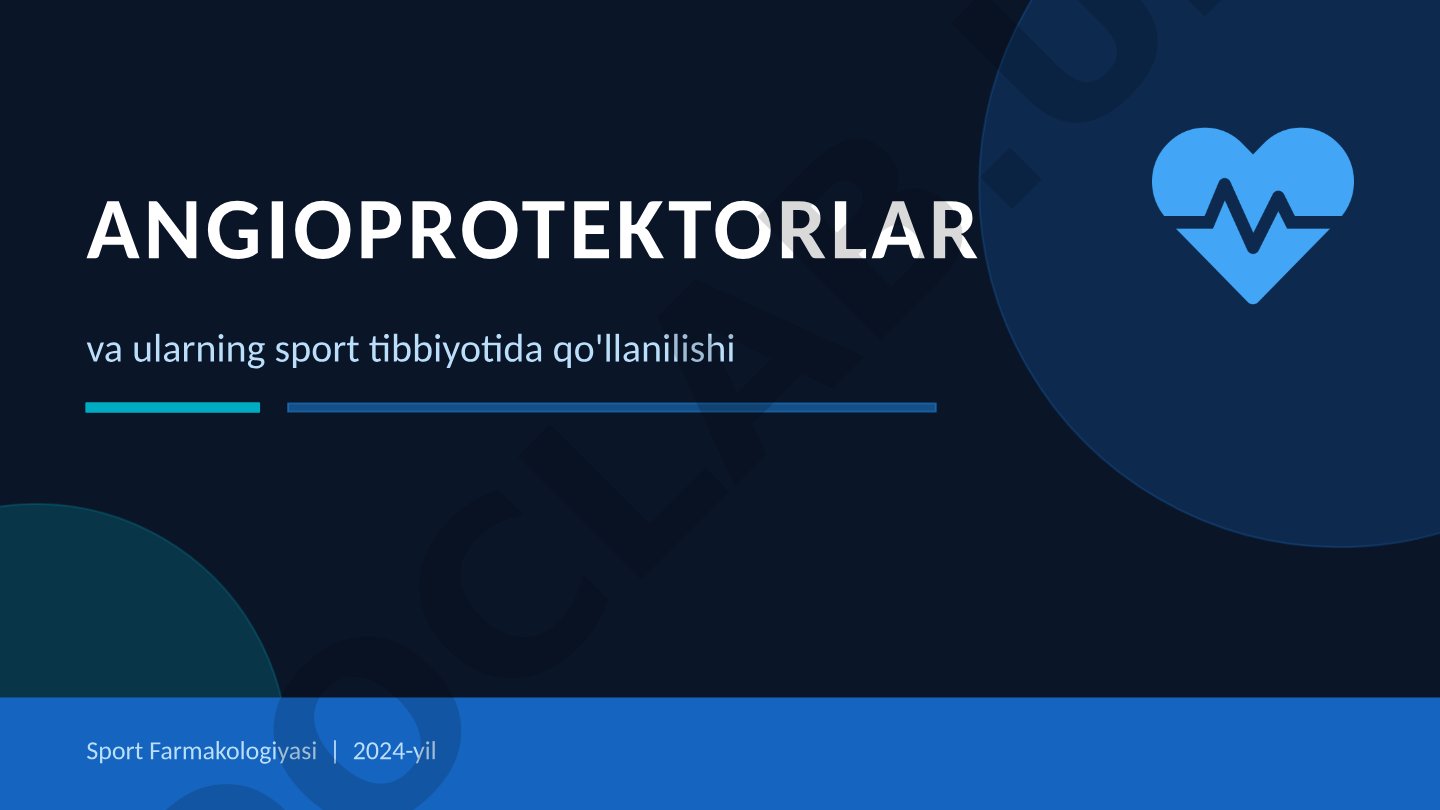 Angioprotektorlar va ularning sport tibbiyotida qo'llanilishi