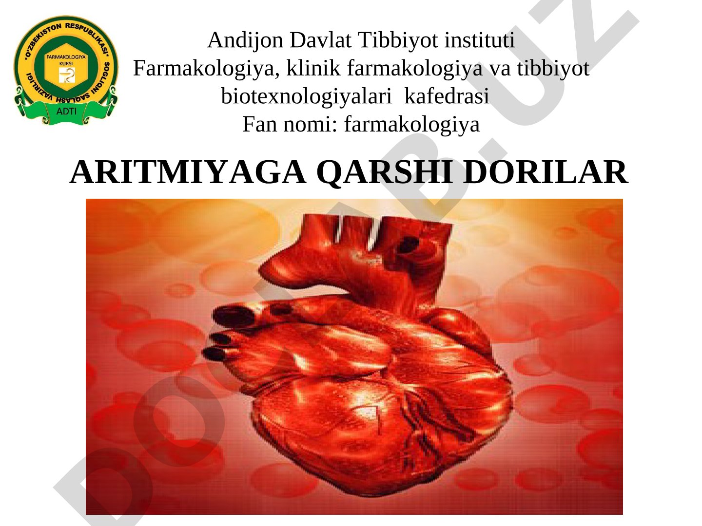 Aritmiyaga qarshi dorilar va yurak aritmiyalari turlari