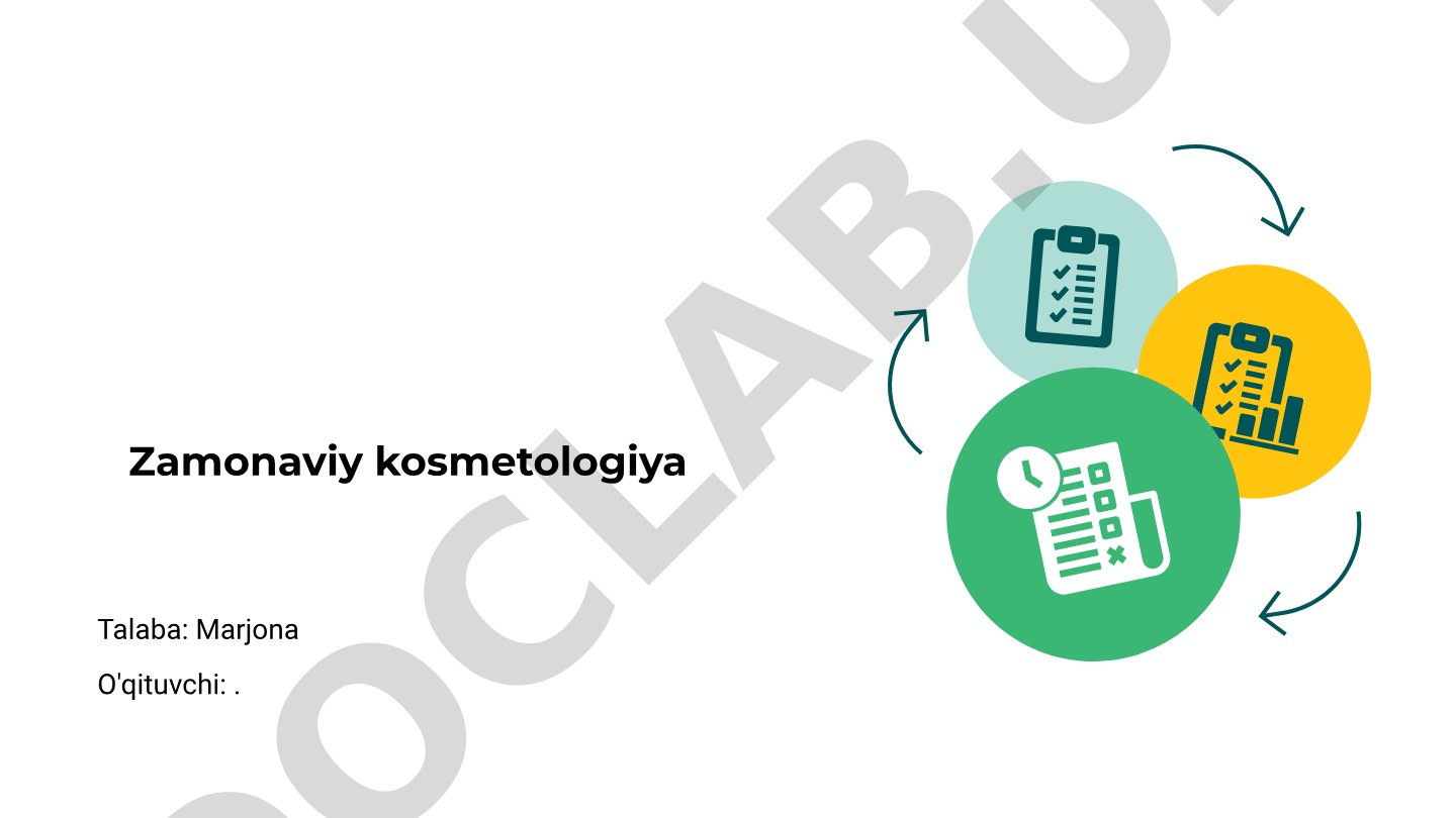 Zamonaviy kosmetologiya: asosiy tushunchalar va innovatsiyalar