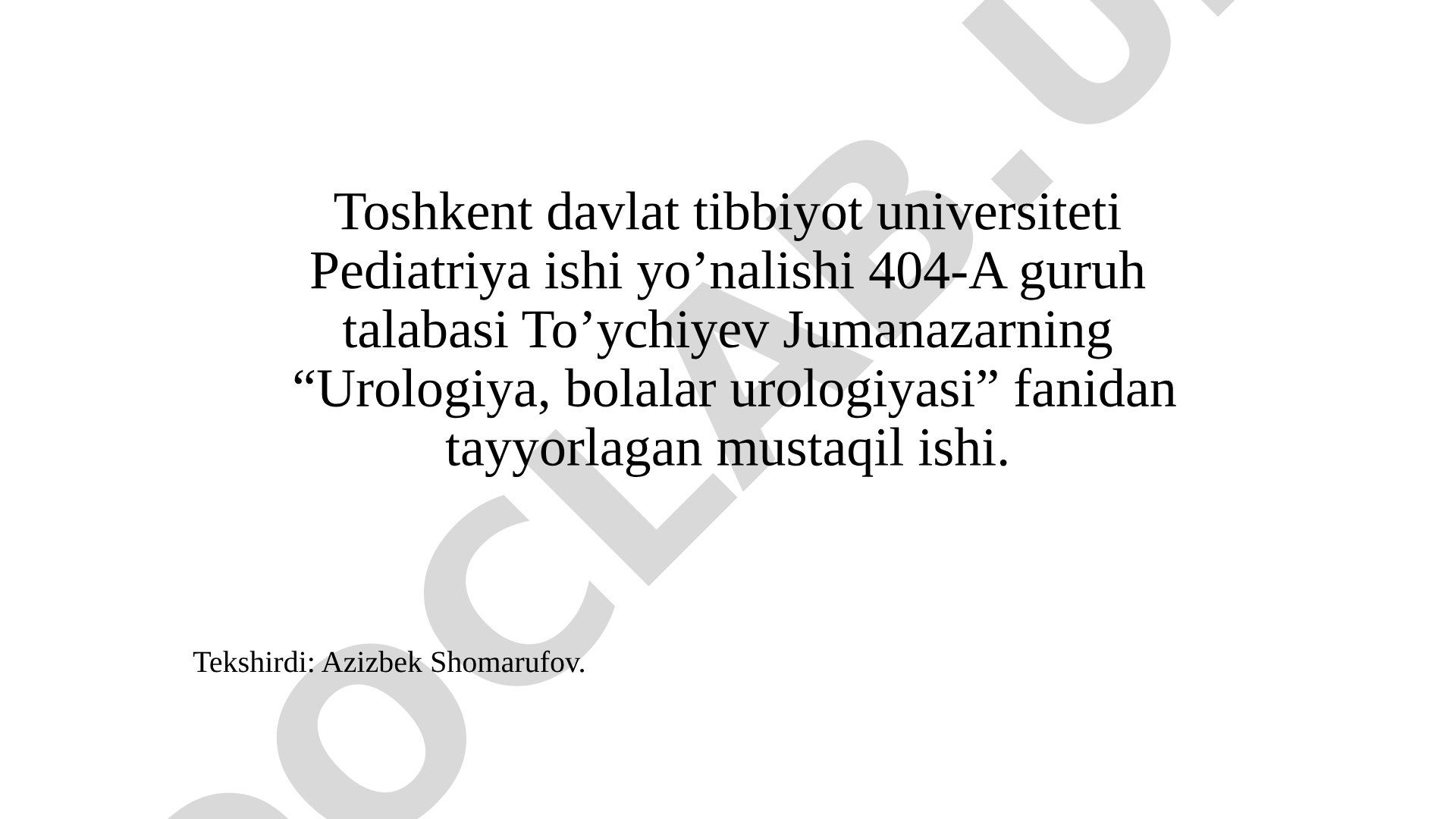Buyrak transplantologiyasi
