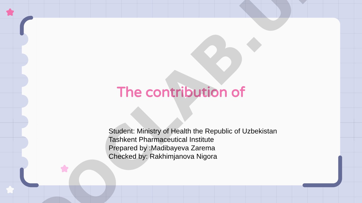 Innovation, Technology, Education and Science Contributions