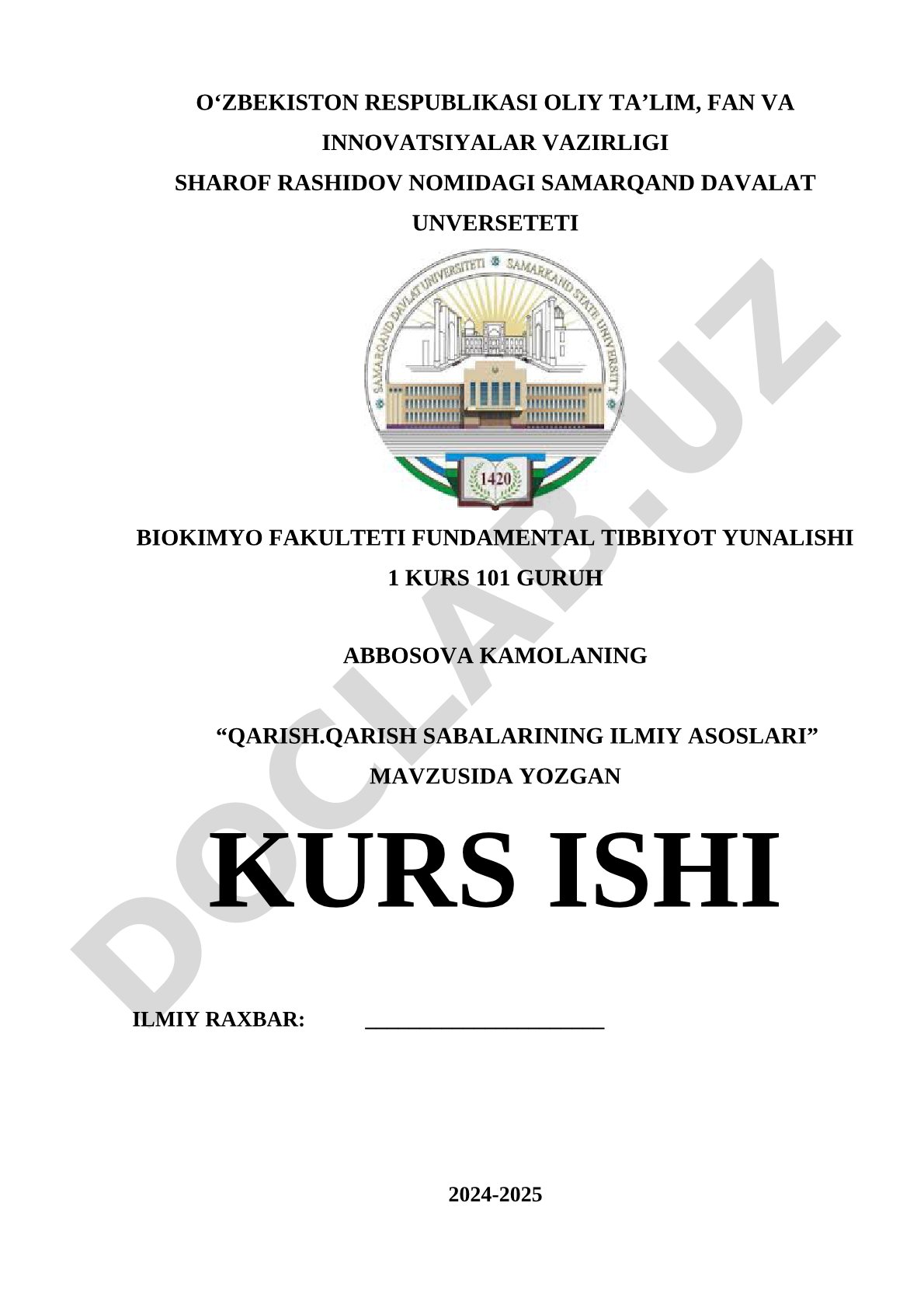 Qarish va qarish sabalarining ilmiy asoslari