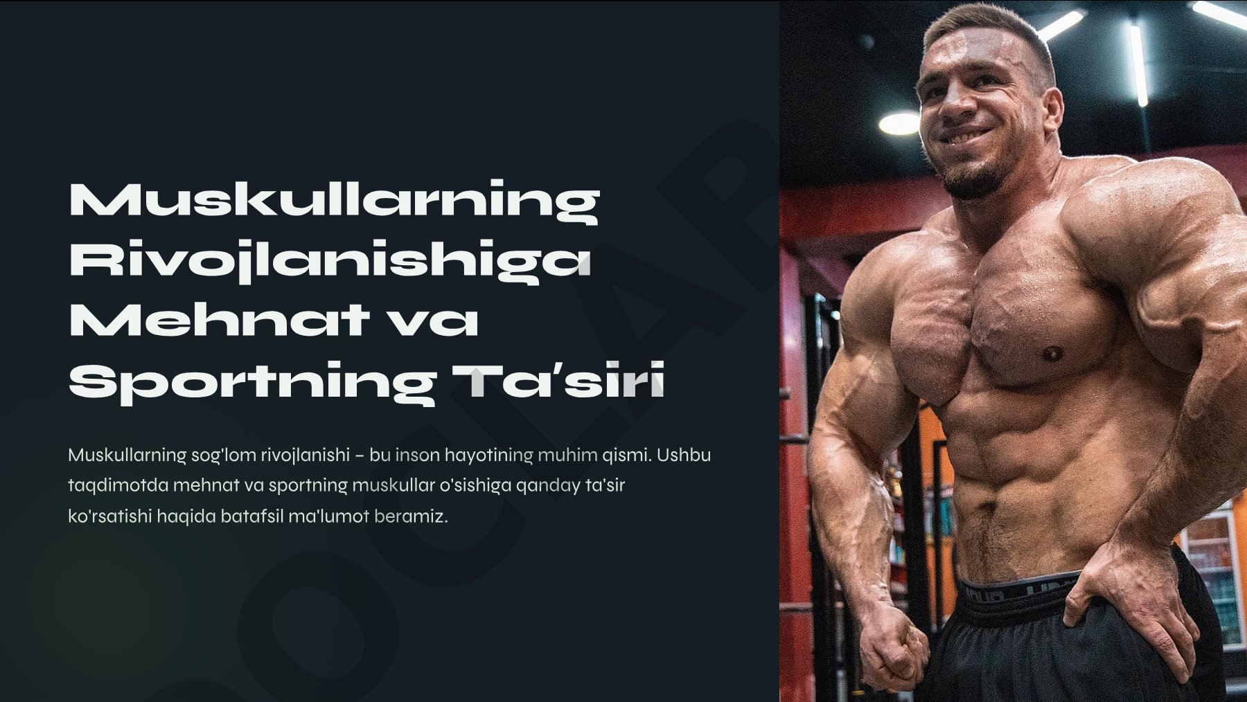 Muskullarning Rivojlanishiga Mehnat va Sportning Ta'siri