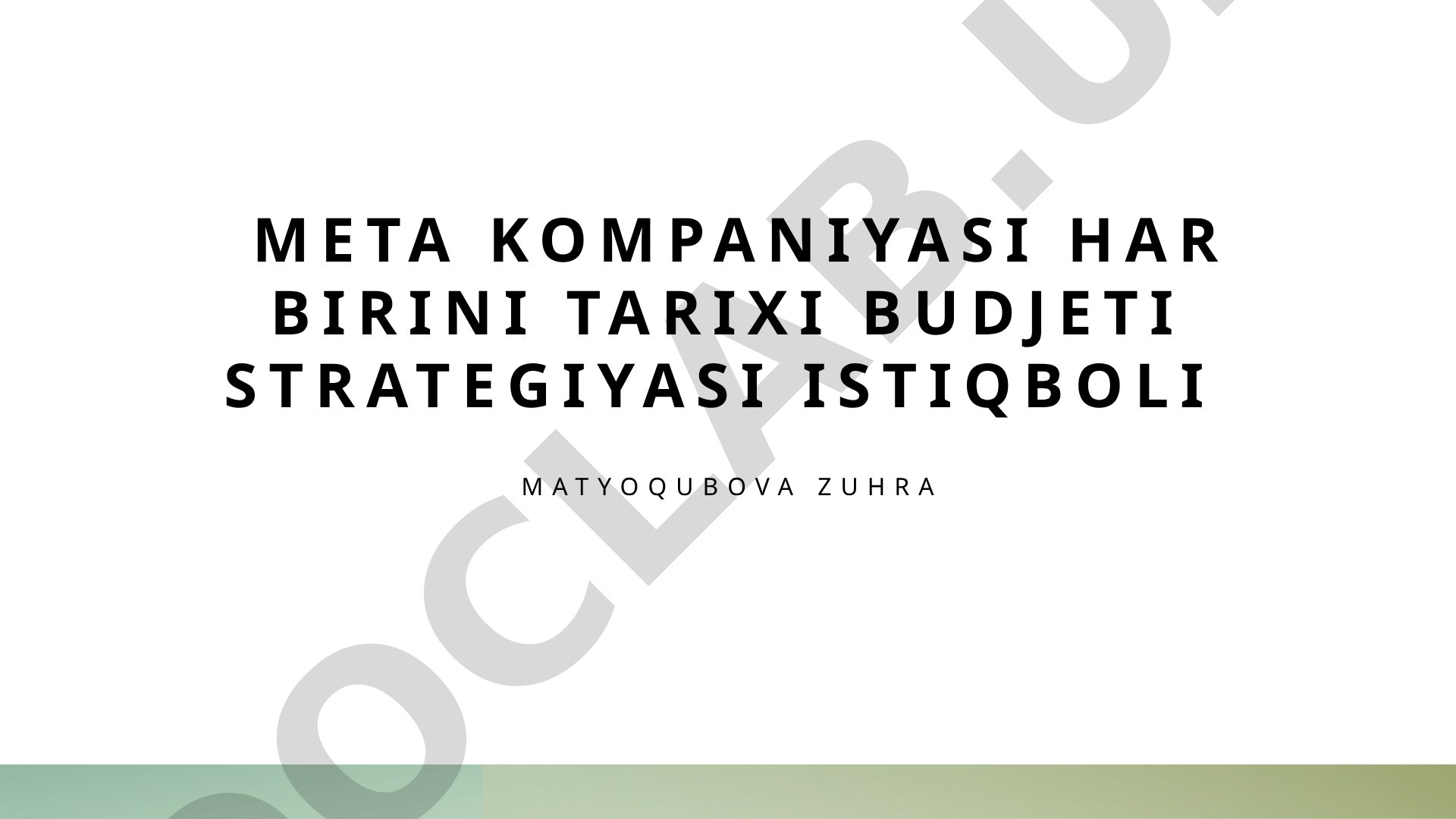 Meta kompaniyasining tarixi, rivojlanishi va strategiyalari