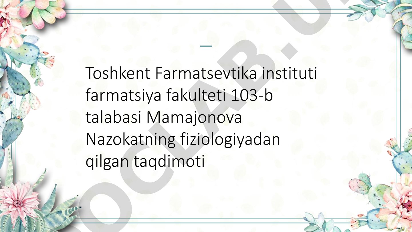 Nafasni idora etilishi