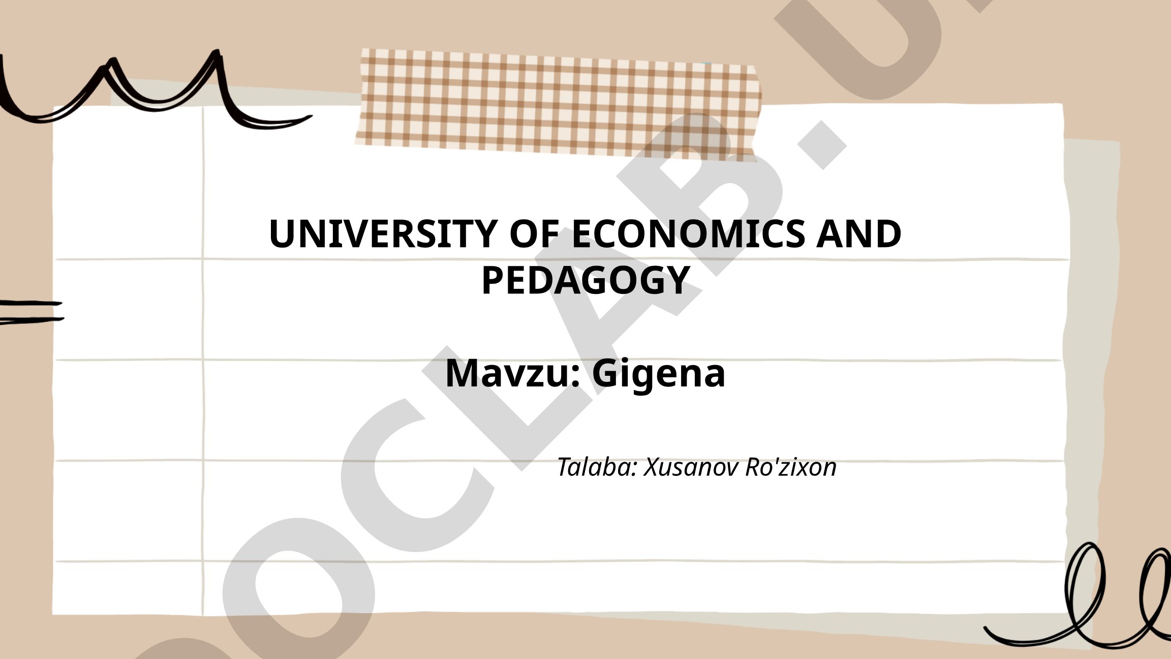 Gigena shahrining tarixi, geografik joylashuvi va iqtisodiyoti