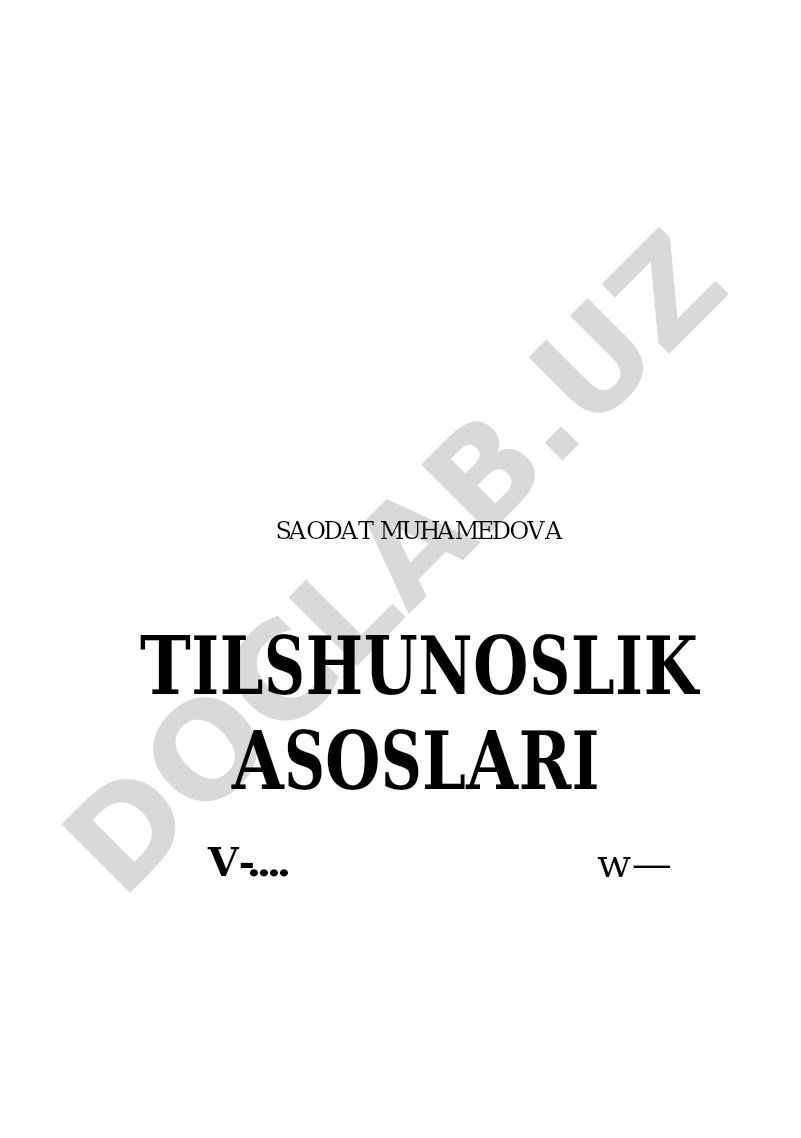 Tilshunoslik asoslari