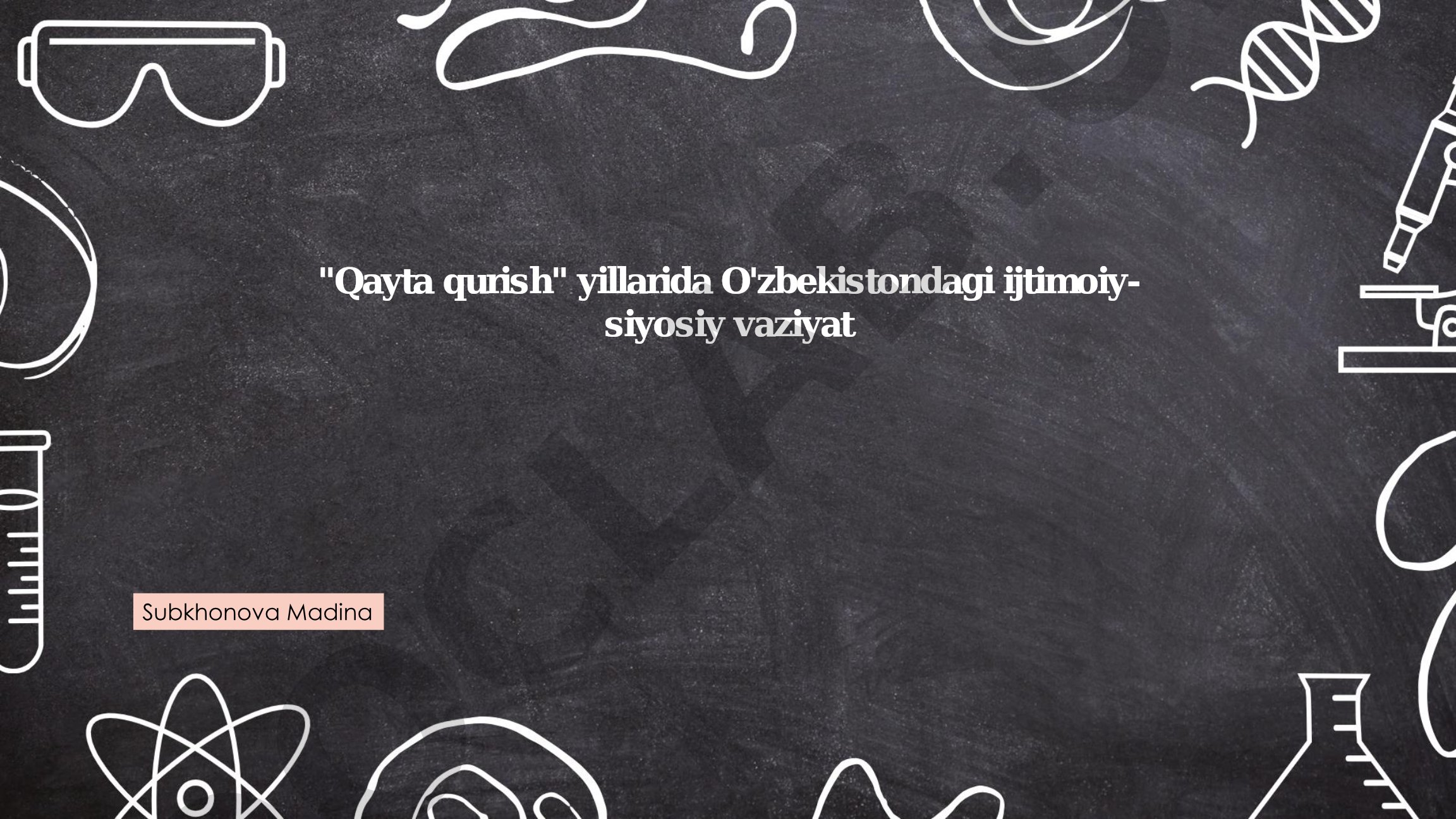 Qayta qurish yillarida O'zbekistondagi ijtimoiy-siyosiy vaziyat