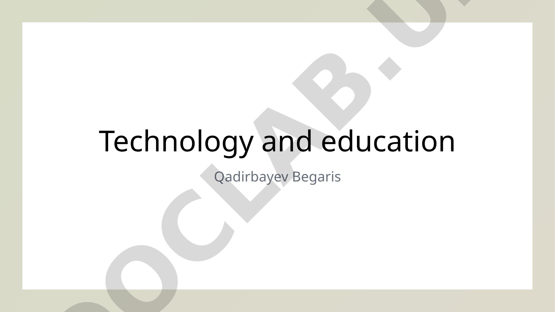 Technology and Education