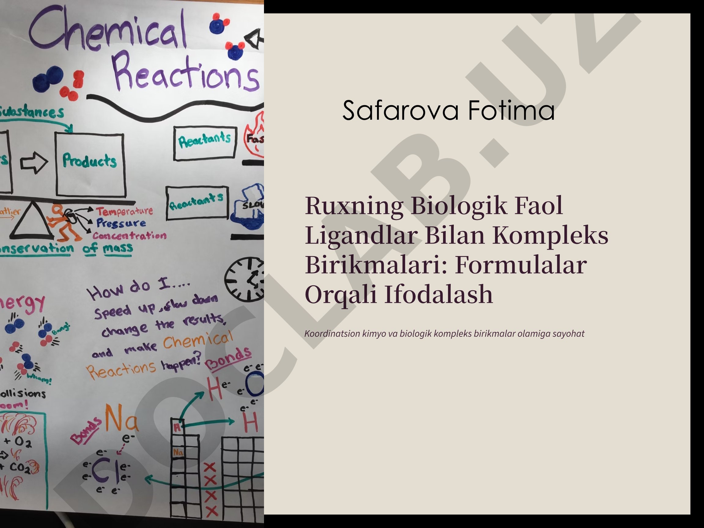 Ruxning Biologik Faol Ligandlar Bilan Kompleks Birikmalari