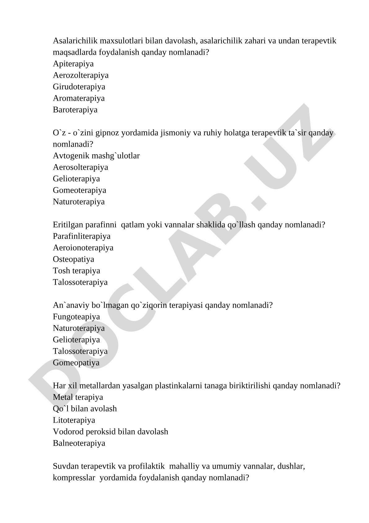 Asalarichilik mahsulotlari bilan davolash va apiterapiya