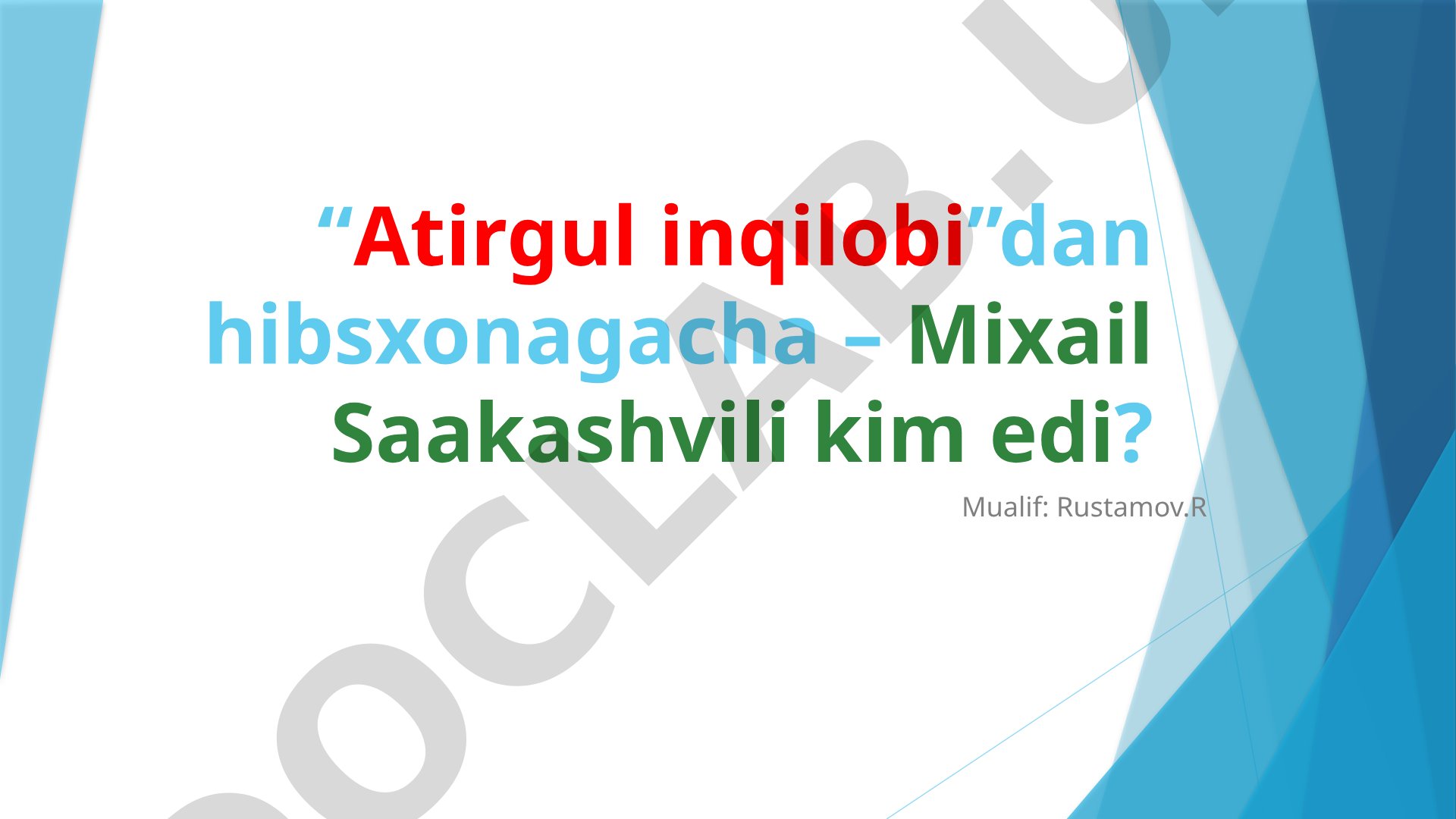 Mixail Saakashvilining hayot yo'li