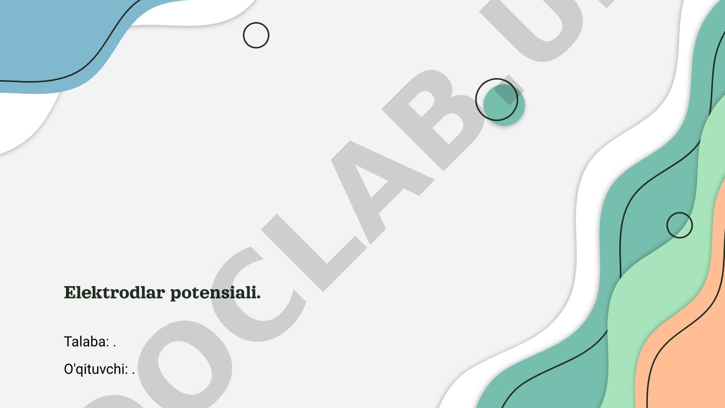 Elektrodlar potensiali va elektr maydon o'rtasidagi farq