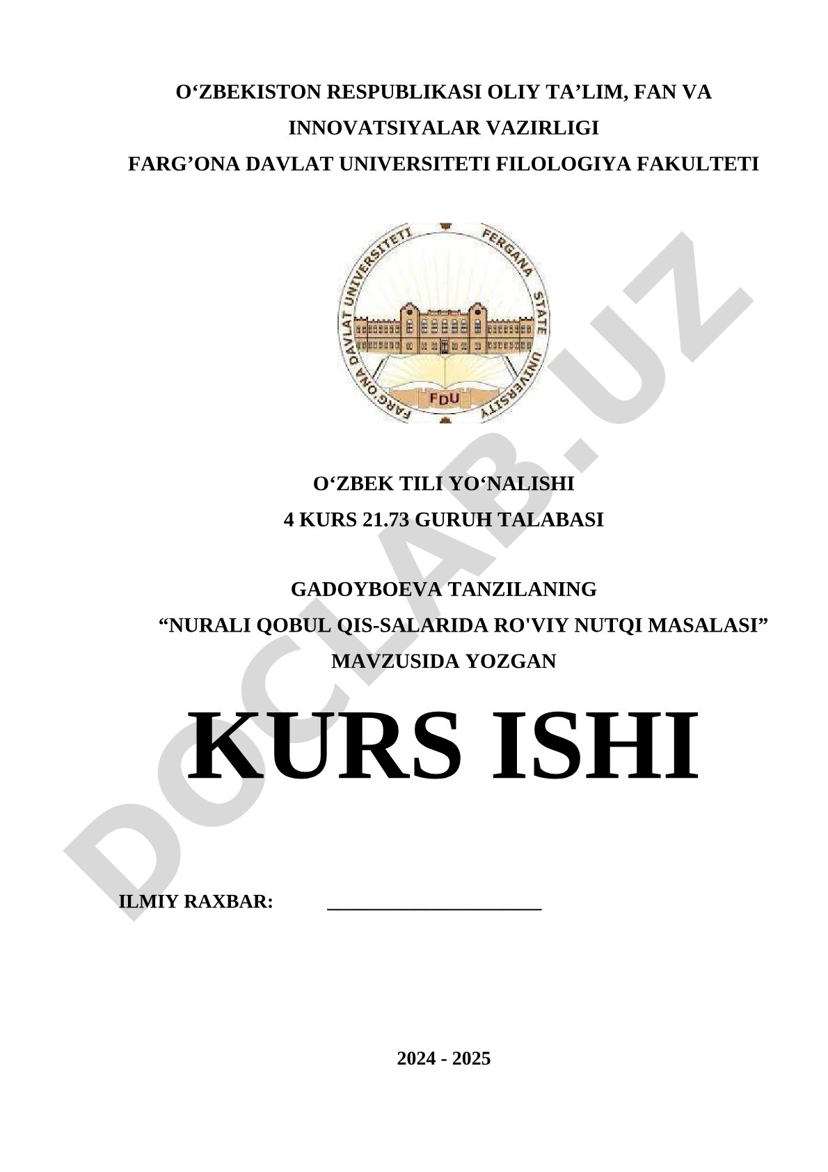 Nurali Qobul qissalarida ro'viy nutq masalasi
