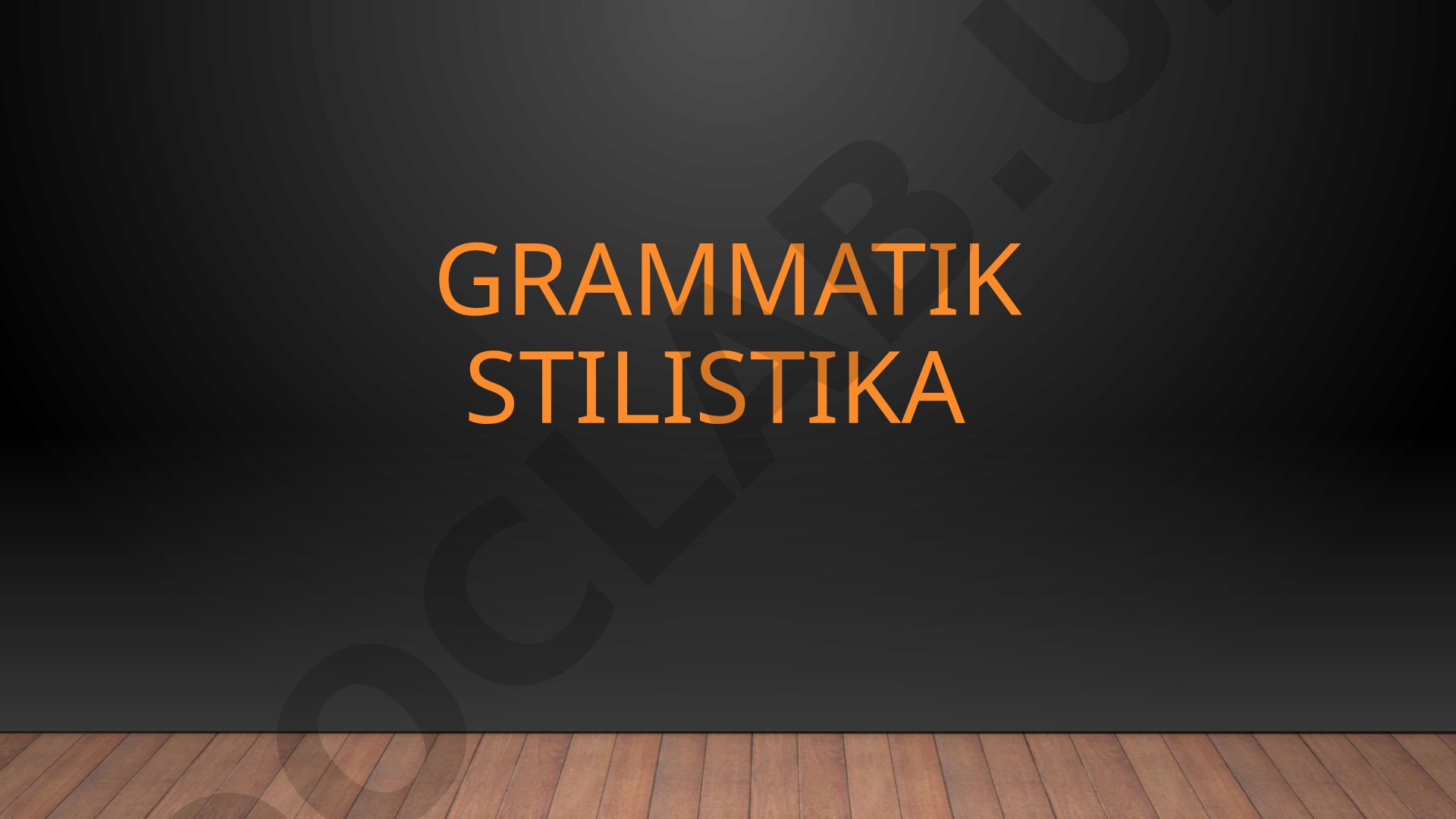 Grammatik stilistika: morfologik va sintaktik tahlil