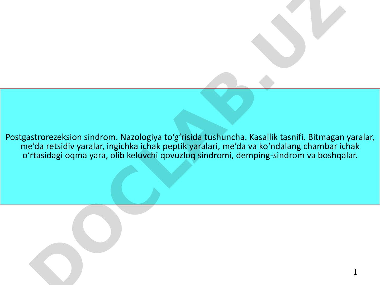 Postgastrorezeksion sindrom
