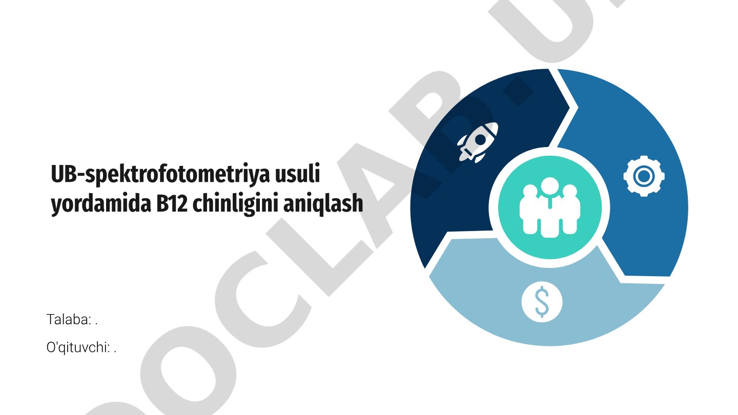 UB-spektrofotometriya usuli yordamida B12 chinligini aniqlash