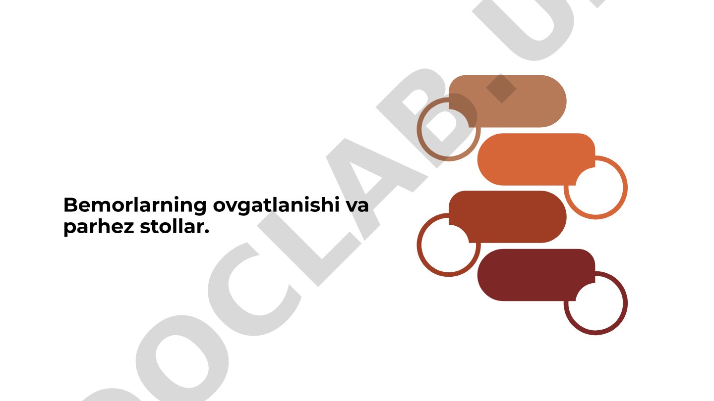 Bemorlarning ovqatlanishi va parhez stollar