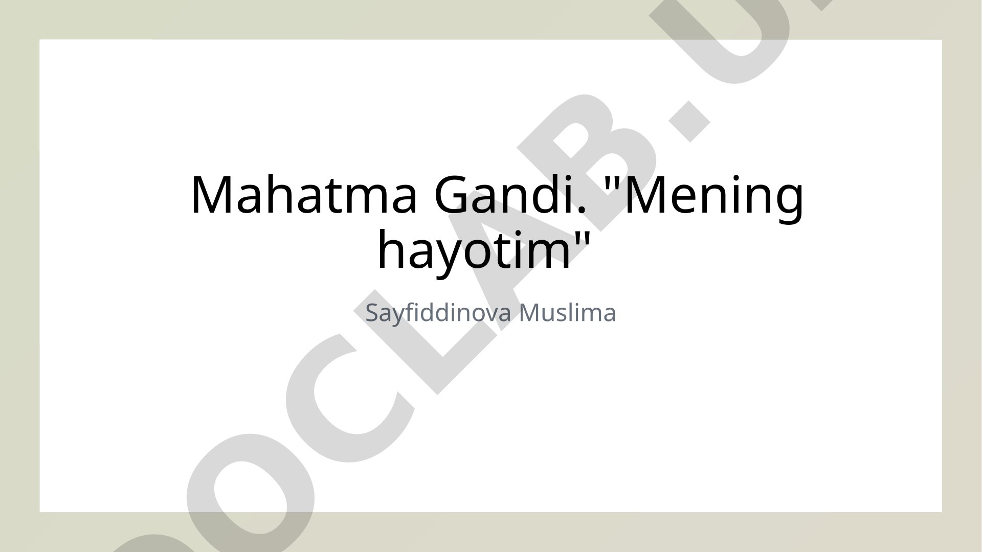 Mahatma Gandining hayoti va merosi: Noviolence va fuqarolik huquqlari