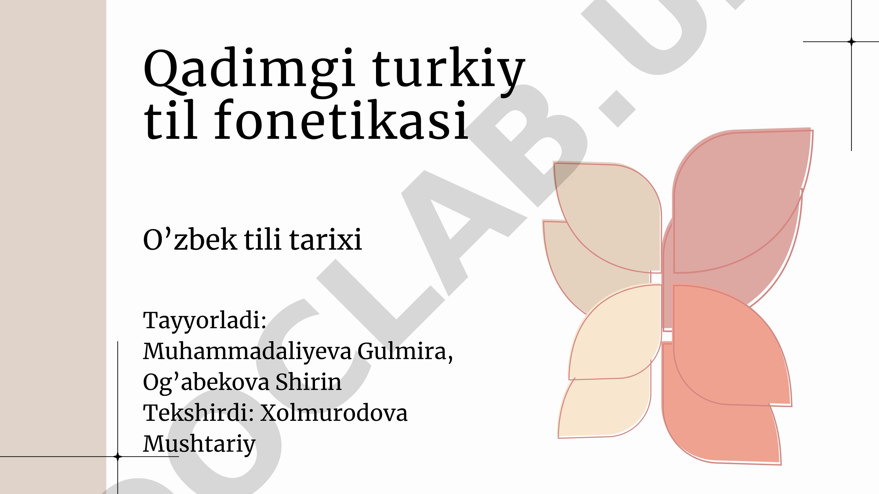 Qadimgi turkiy til fonetikasi