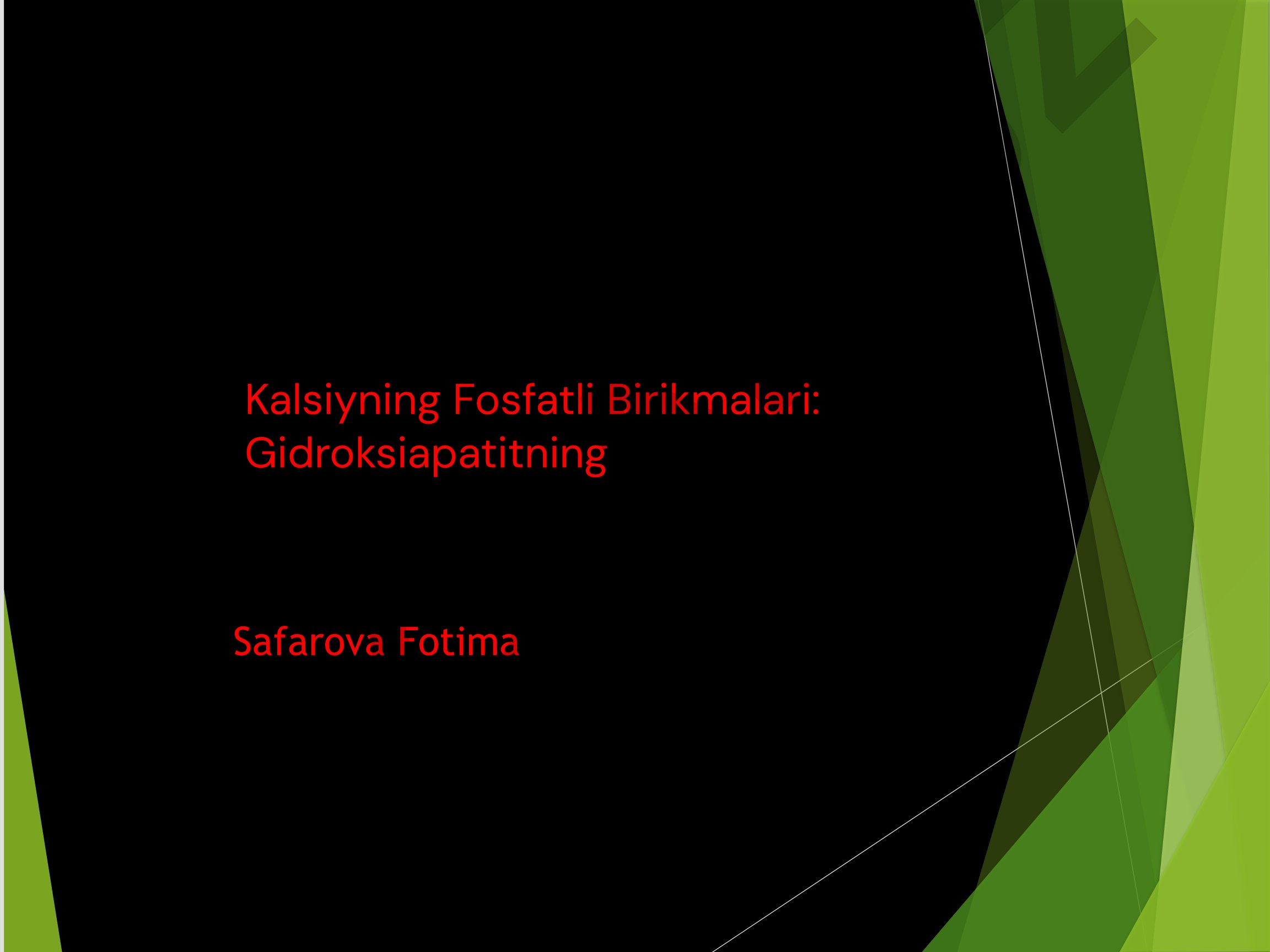 Kalsiyning Fosfatli Birikmalari: Gidroksiapatitning Sirlari